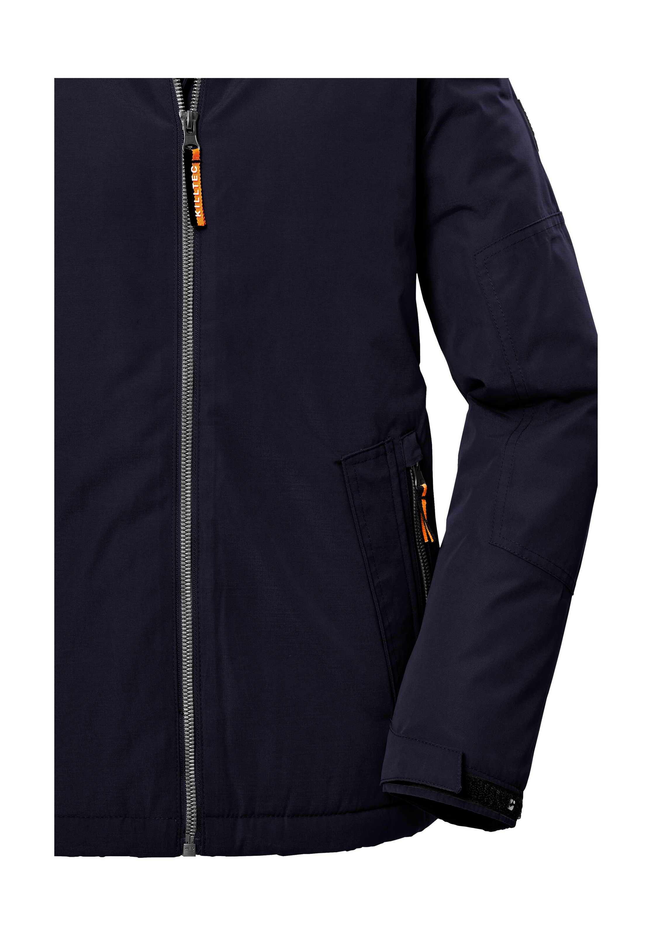 Killtec Funktionsjacke »KOW 377 BYS JCKT«, Wasserdichte Funktionsjacke mit Kapuze, warmem Futter und Kinnschutz