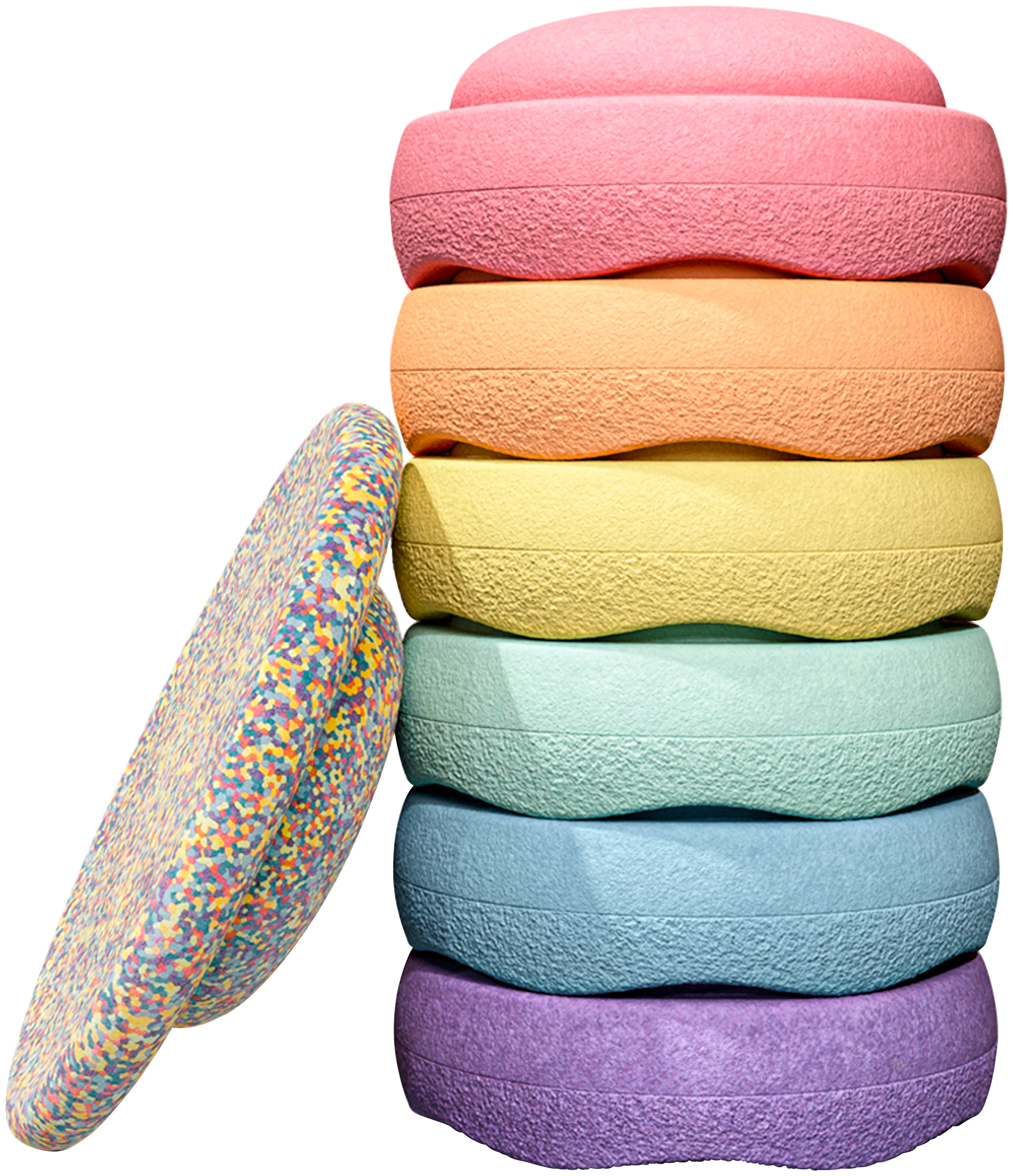 Spielzeug-Gartenset »Stapelstein rainbow pastel bundle 6+1«, für Drinnen und Draußen,...