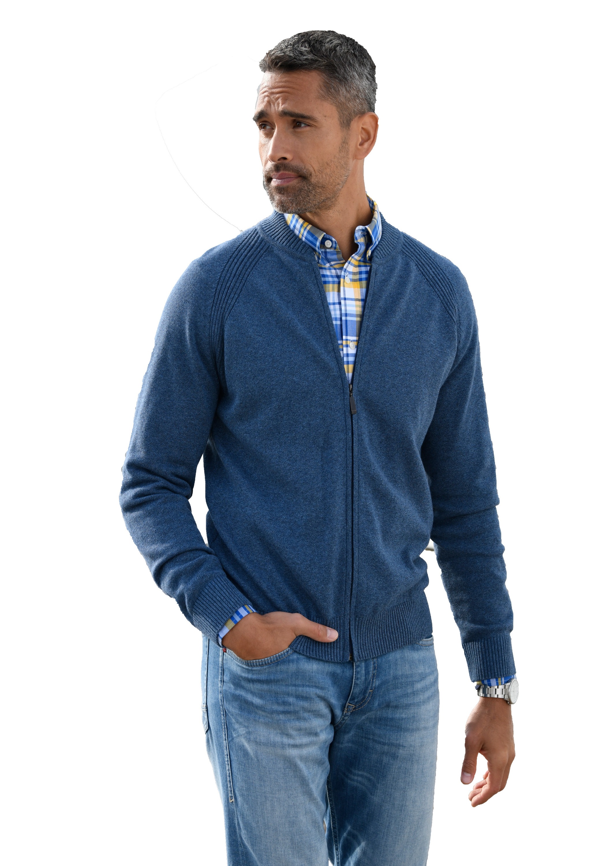 Louis Sayn Strickjacke »mit Reißverschluss«