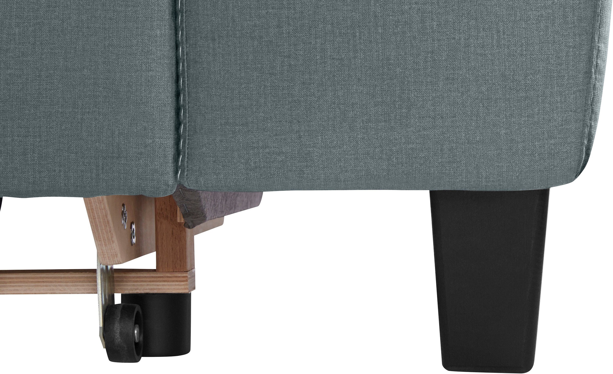 COTTA Polstergarnitur »Morven L-Form«, (Set), Set bestehend aus: Ecksofa mit Kopfteilverstellung & Hocker