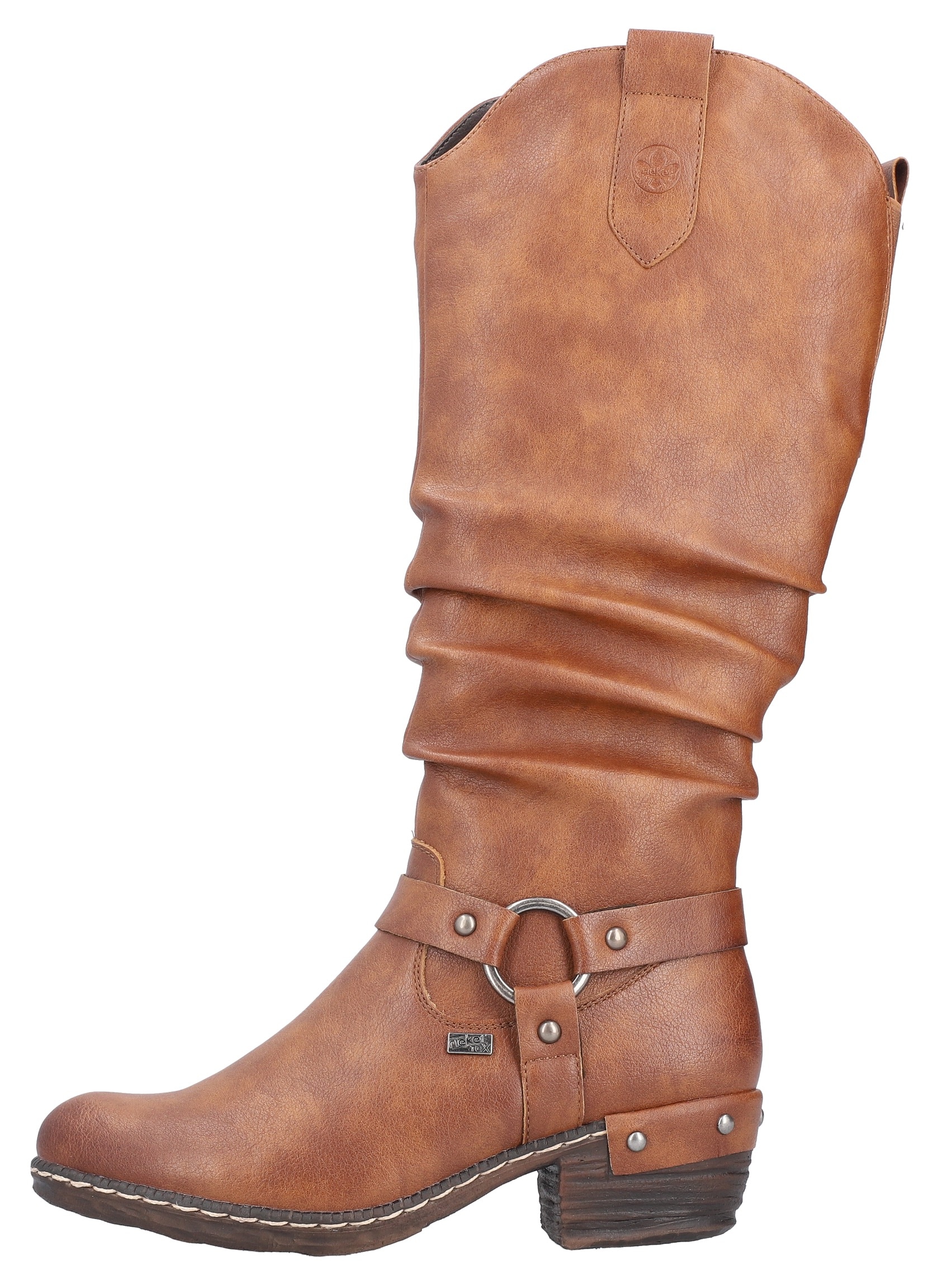 Rieker Westernstiefel, Blockabsatz, Cowboystiefel mit wasserabweisender riekerTEX-Membran