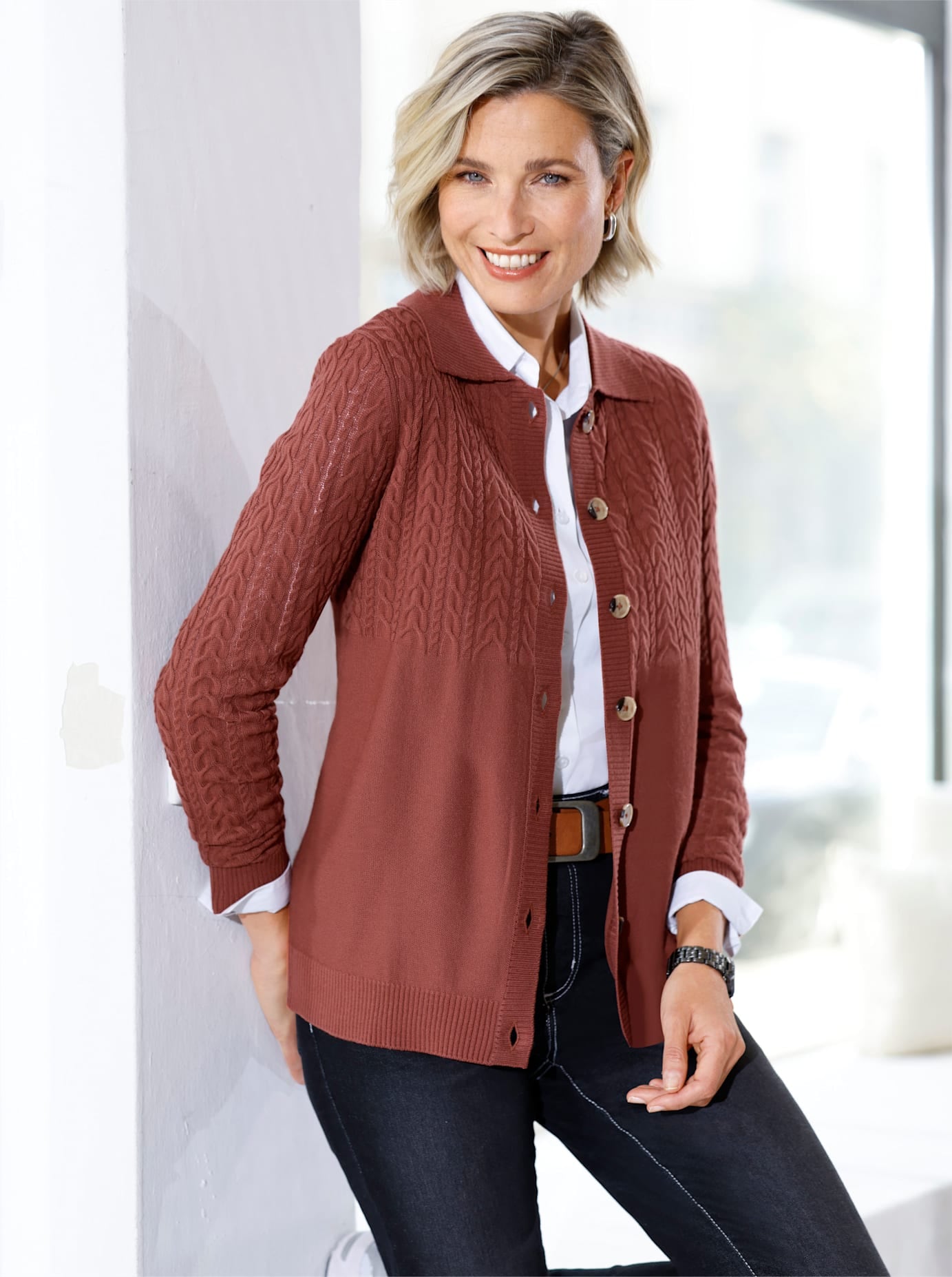 Classic Basics Strickjacke