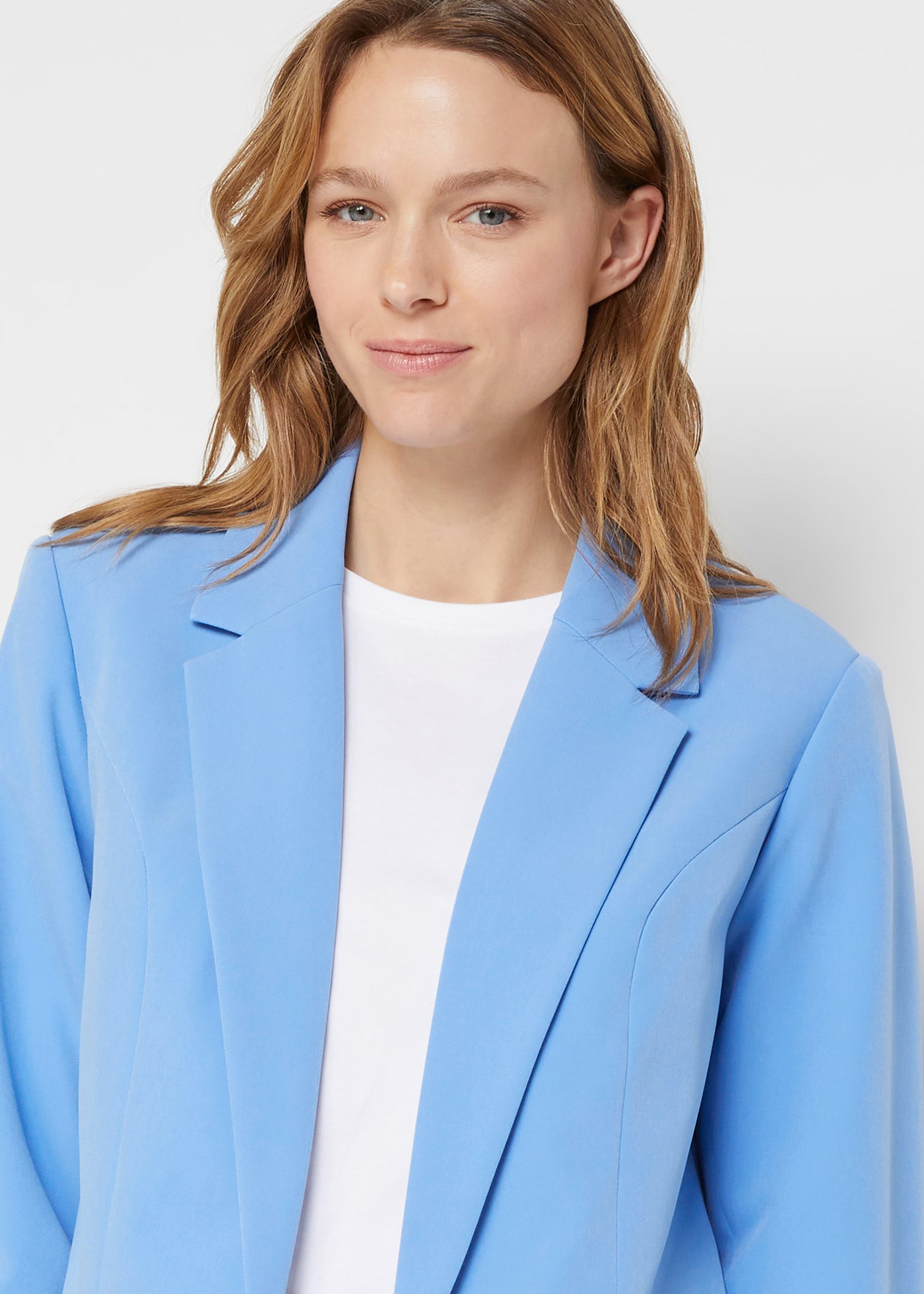 bonprix Jackenblazer »Blazer« mit klassischem Reverskragen, mit Stretch-Material, Krempelärmel