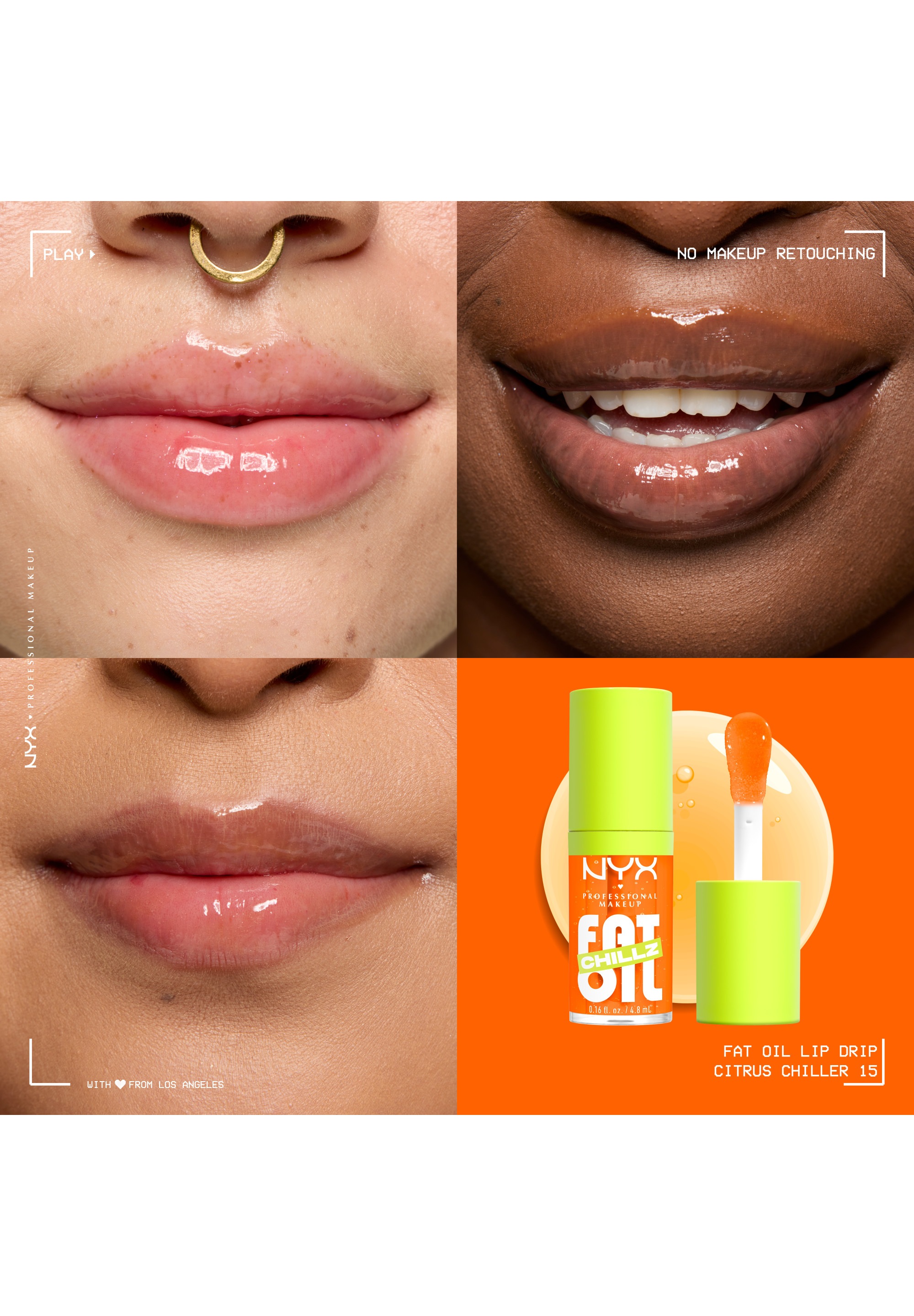 NYX PROFESSIONAL MAKEUP Lipgloss »FAT OIL LIP DRIP« mit intensiv-schimmerndem Finish, individuell aufbaubare Farbe