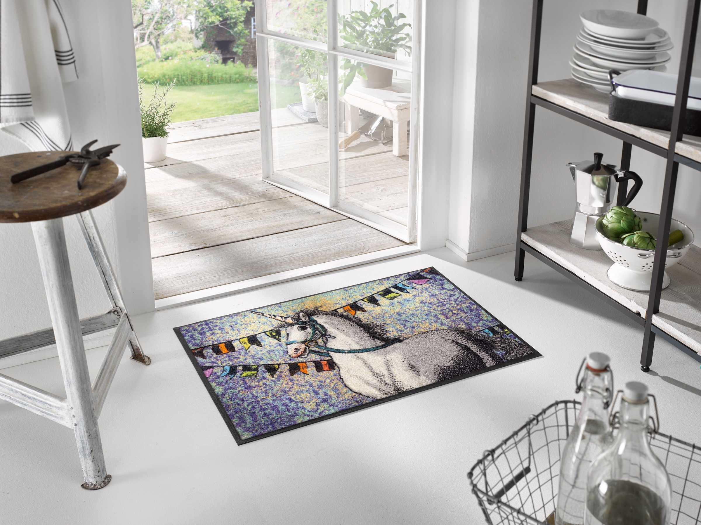 wash+dry by Kleen-Tex Fußmatte »Unicorn« rechteckig 7 mm Höhe