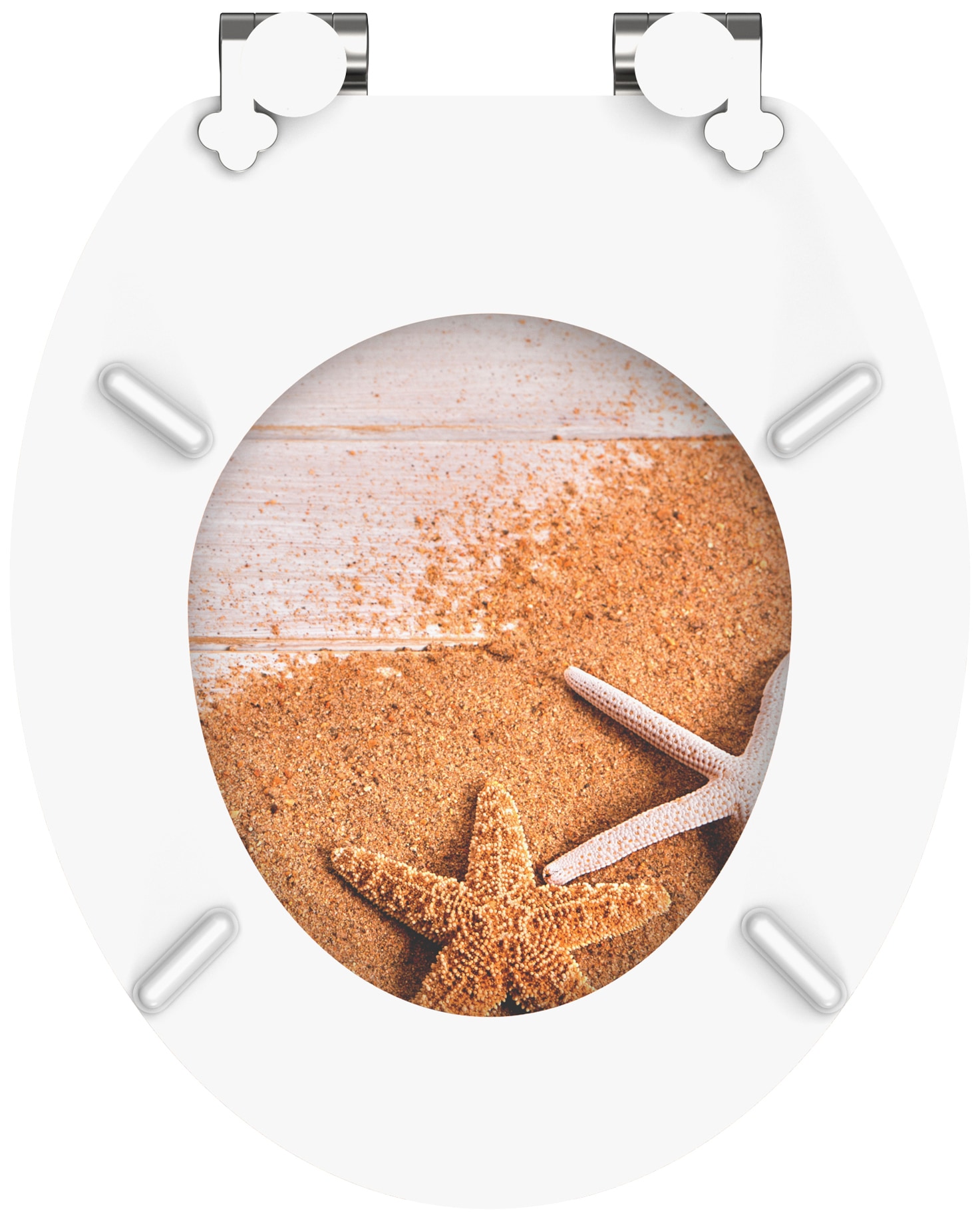 welltime WC-Sitz »Seestern«, mit Absenkautomatik, MDF, kratzfest