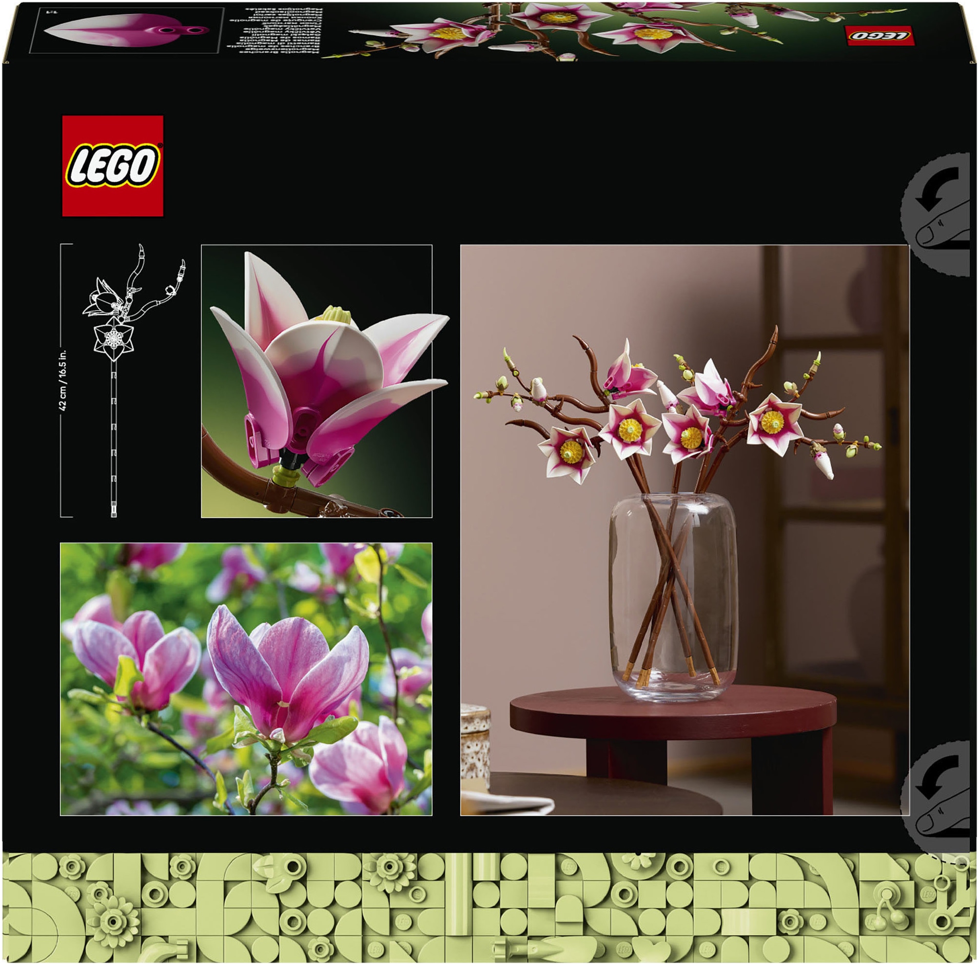 LEGO® Konstruktionsspielsteine »Magnolienzweige (11510), LEGO Botanicals«