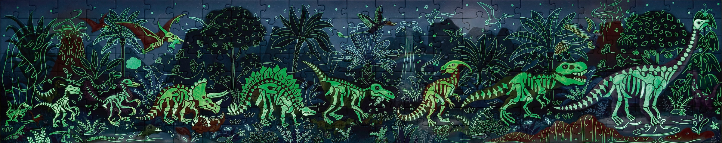 Hape Puzzle »Dinosaurier«, leuchtet im Dunkeln