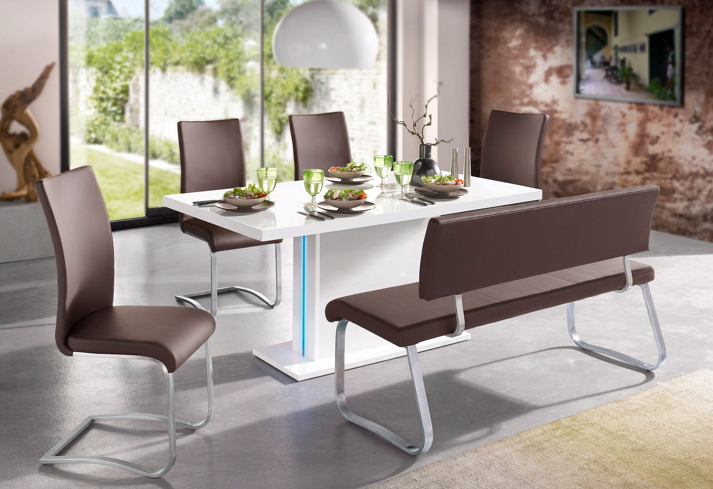 MCA furniture Polsterbank »Arco«, (1 St.), belastbar bis 280 kg,  Kunstleder, in verschiedenen Breiten im OTTO Online Shop | Polsterbänke