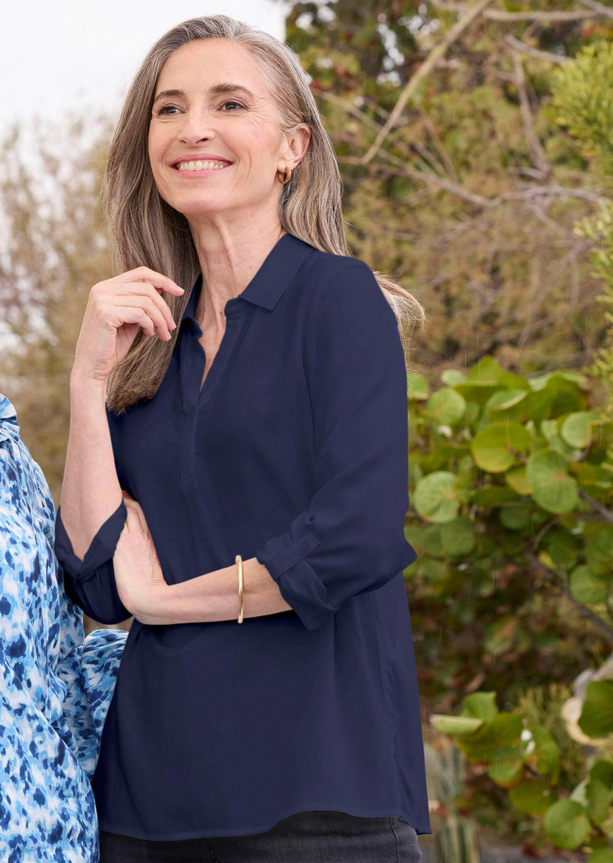 GOLDNER Klassische Bluse »Schlupfbluse aus reiner Viskose«