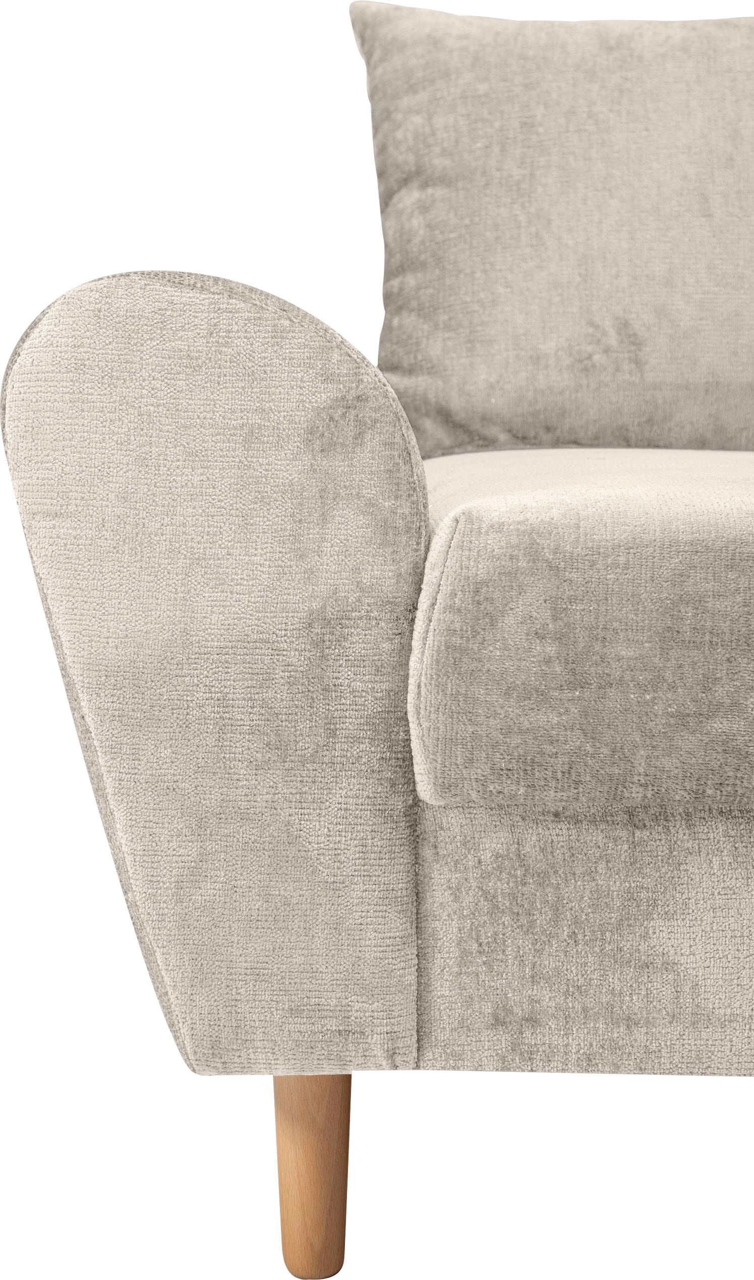 COLLECTION AB Ecksofa »Reims L-Form« Ottomane beidseitig montierbar, inkl. Bettfunktion und Hocker