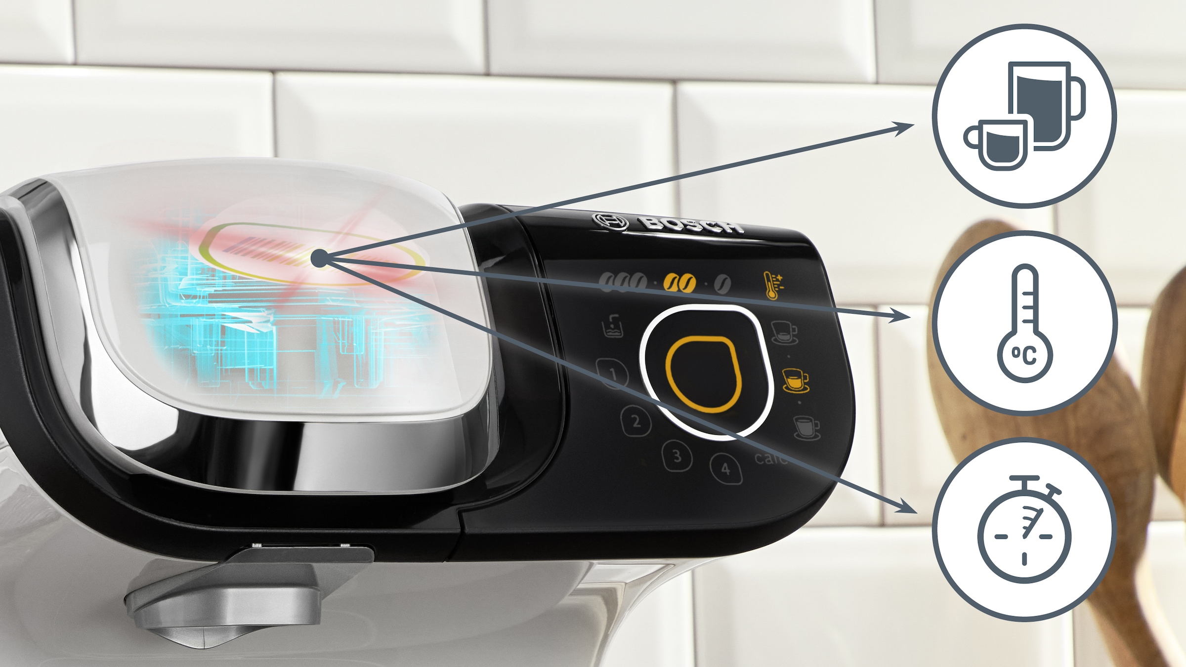 TASSIMO Kapselmaschine »My Way 2 TAS6502,« mit Wasserfilter BRITA MAXTRA, Personalisierung, über 70 Getränke