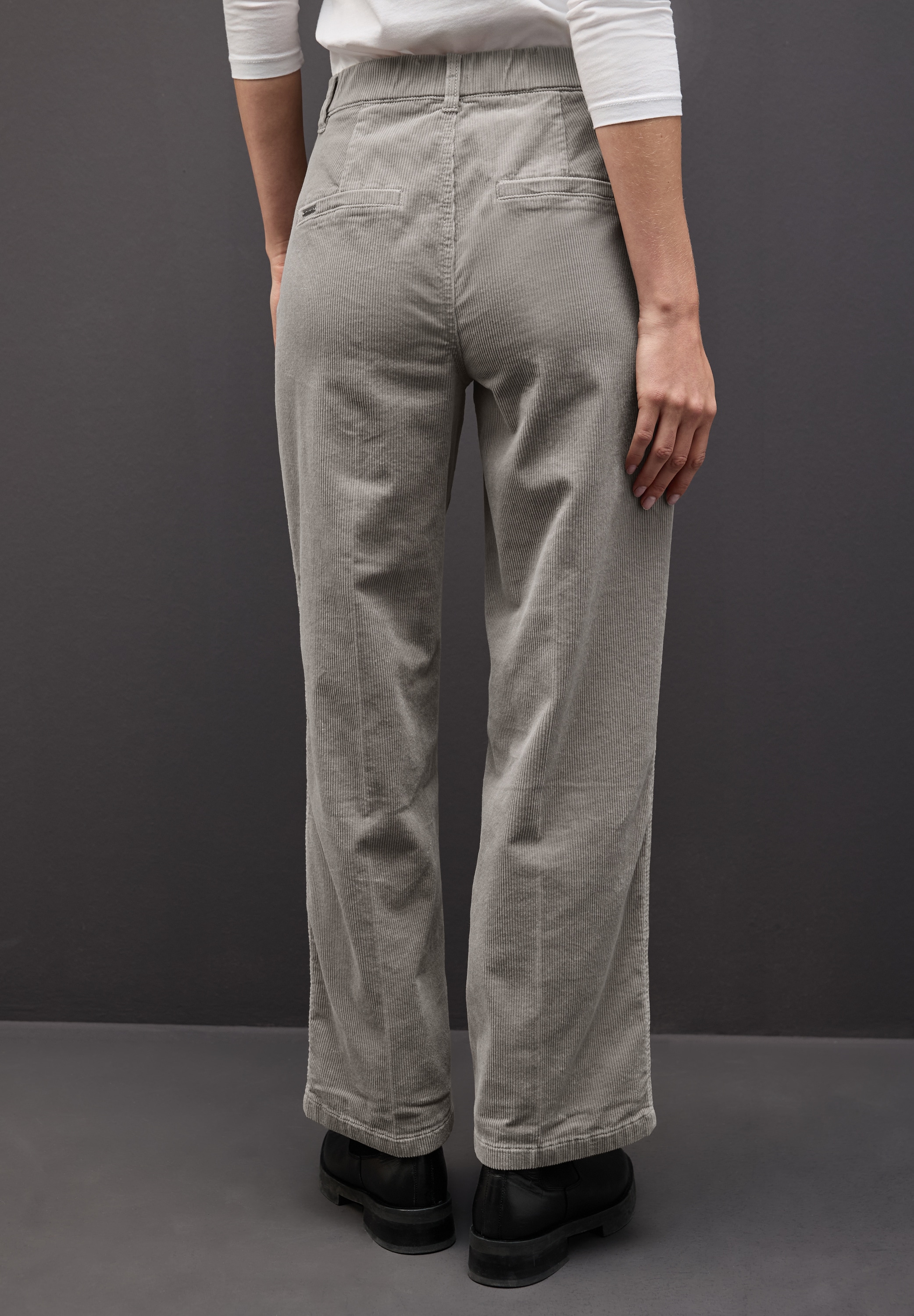 STREET ONE Cordhose  Straight Leg, Mid Waist