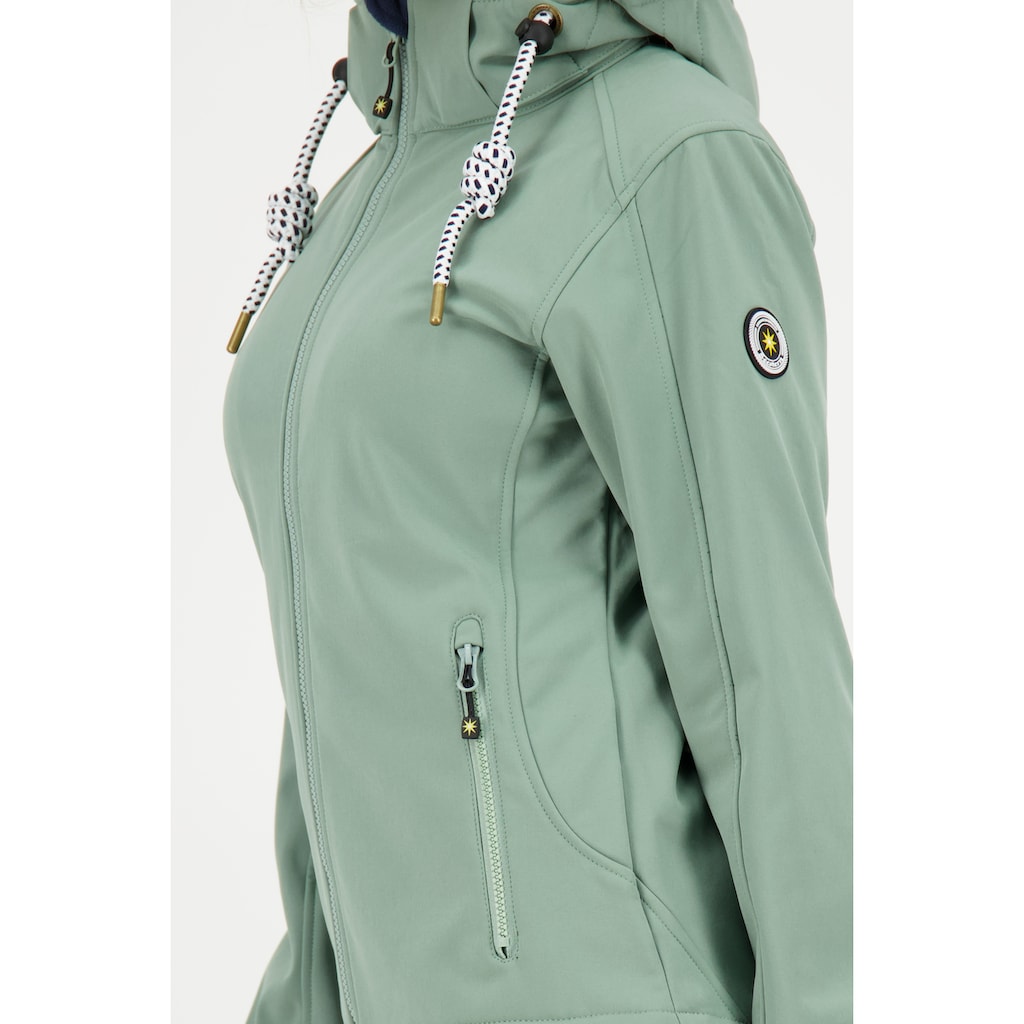 DEPROC Active Softshelljacke »PEAK CREEK WOMEN«, mit abnehmbarer Kapuze