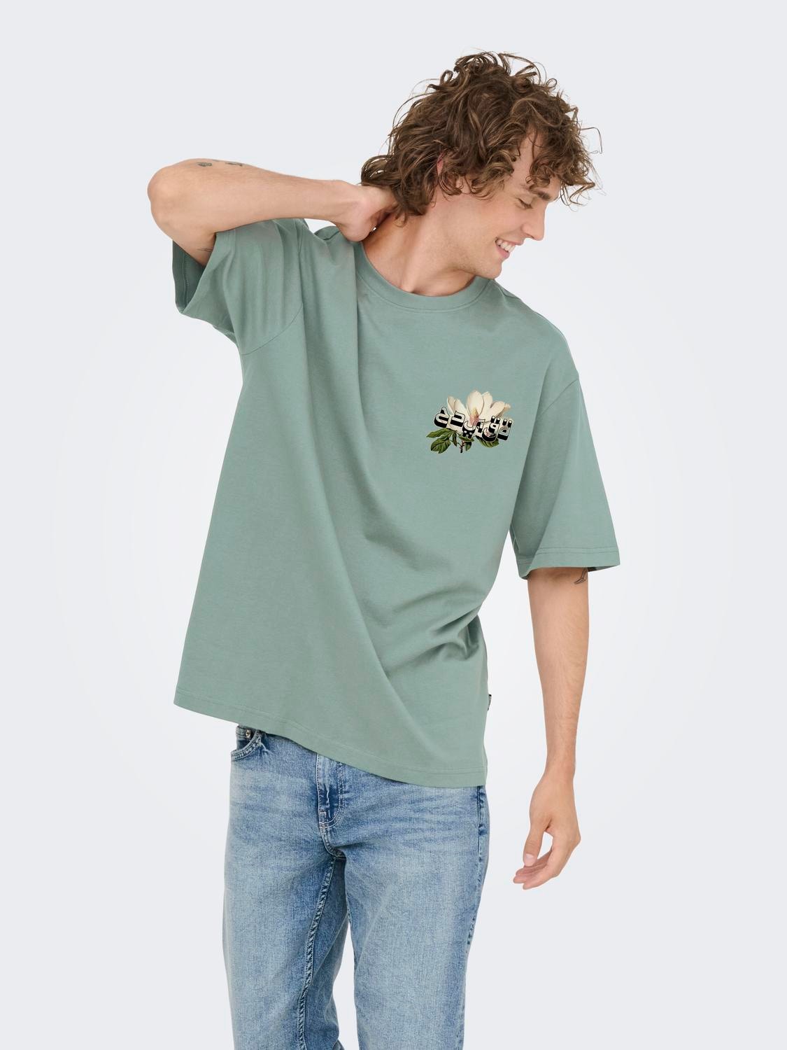 ONLY & SONS T-Shirt »ONSFRANK RLX SS TEE NOOS« Baumwolle, relaxed fit