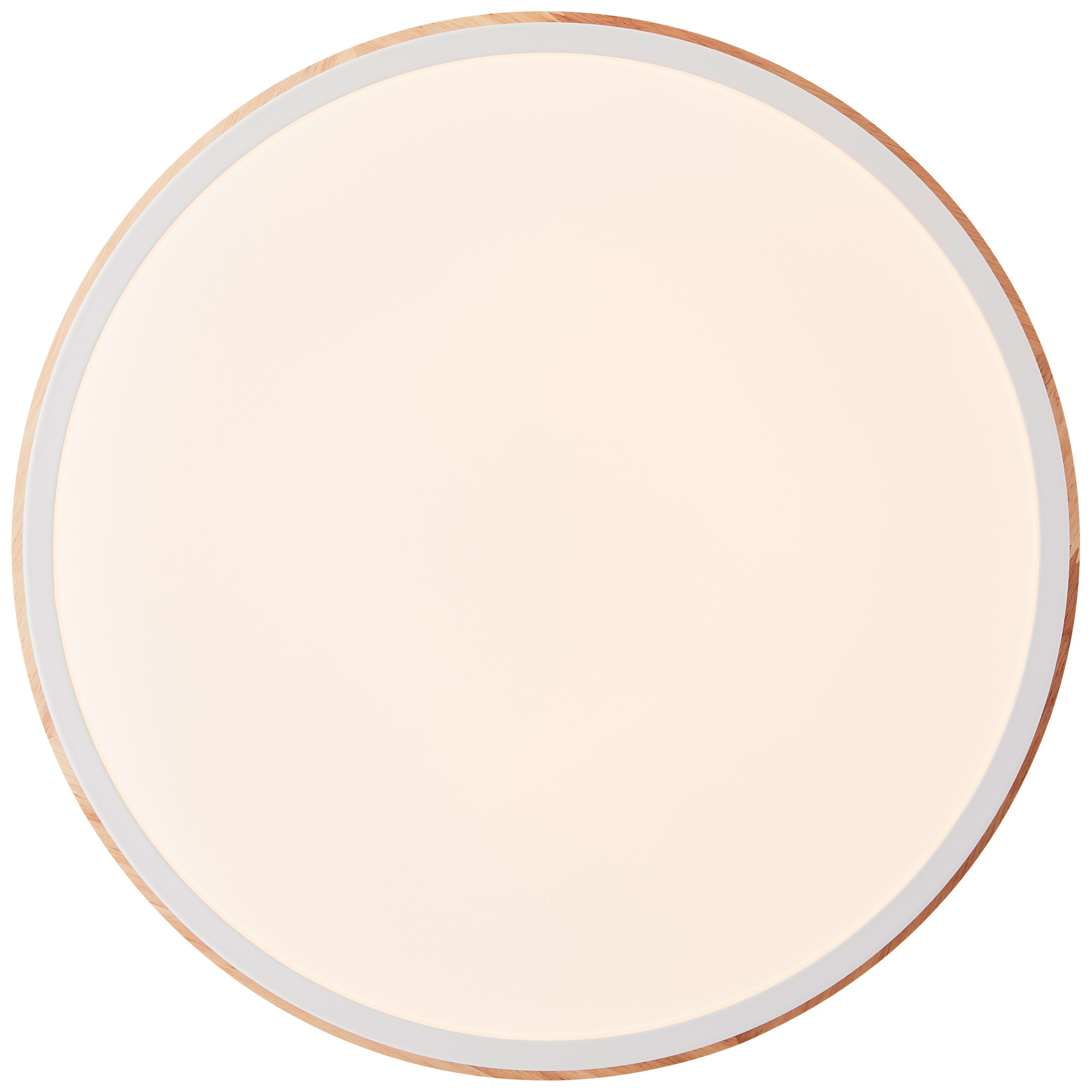 Brilliant LED Deckenleuchte »Baarlo«, Ø 35 cm, 2400 lm, 3000 K, 3-Stufen dimmbar, Holz/Metall