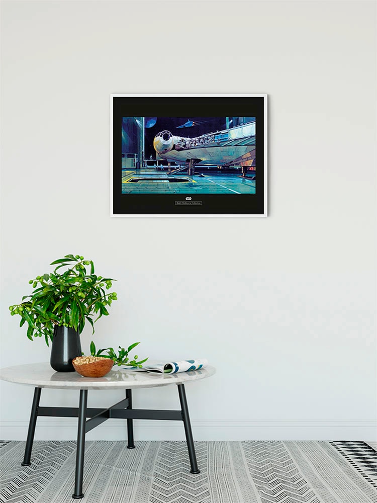 Komar Bild »Star Wars Classic RMQ Falcon Hangar«, Star Wars, (1 St.), Wandbild zur Dekoration im Kinderzimmer - ohne Rahmen