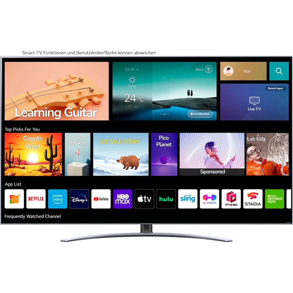 LG QNED-Fernseher »55QNED829QB«, 139 cm/55 Zoll, 4K Ultra HD, Smart-TV
