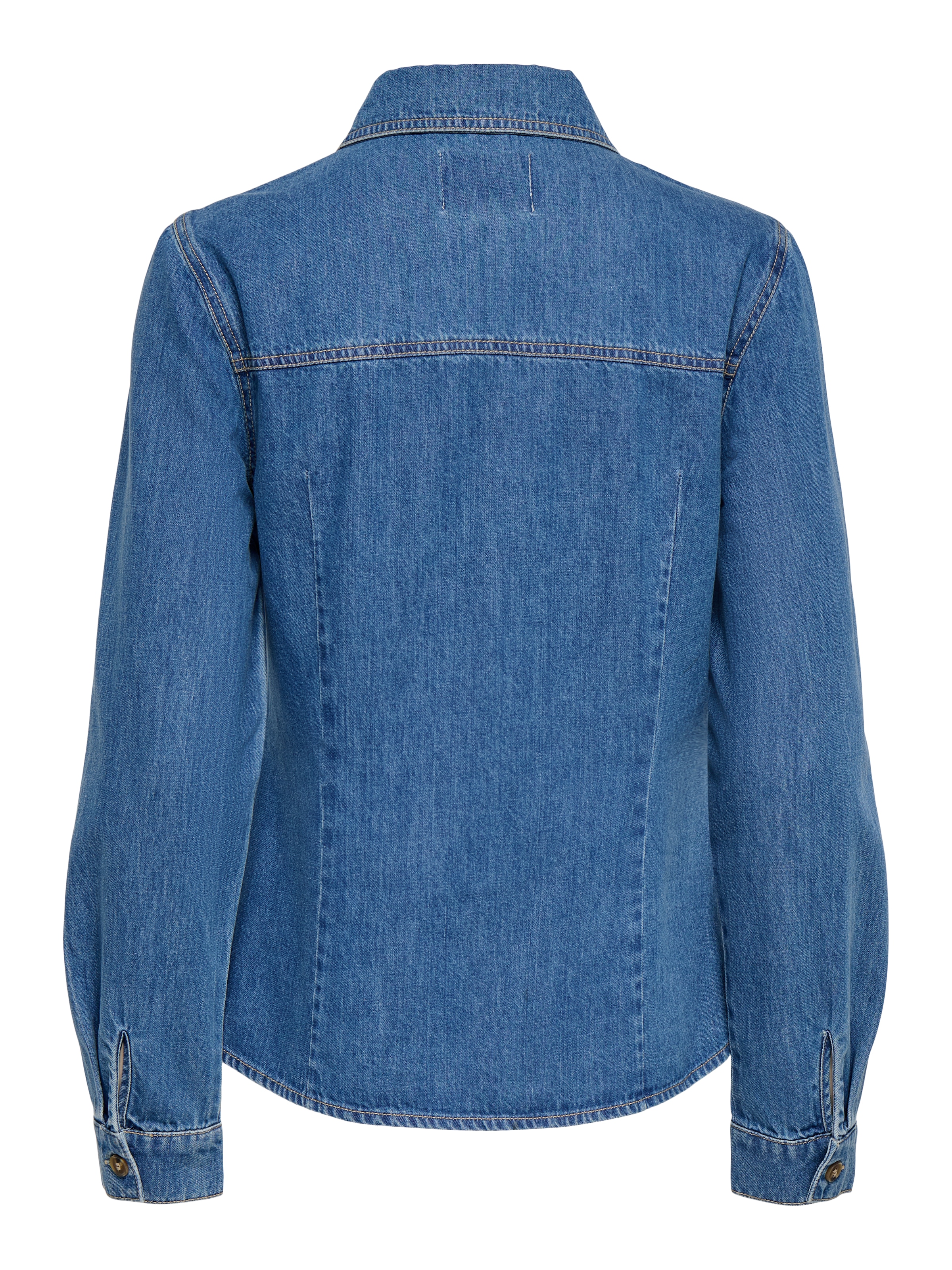 ONLY Jeansbluse »ONLUNA FITTED SHIRT DNM« Baumwolle, Denim
