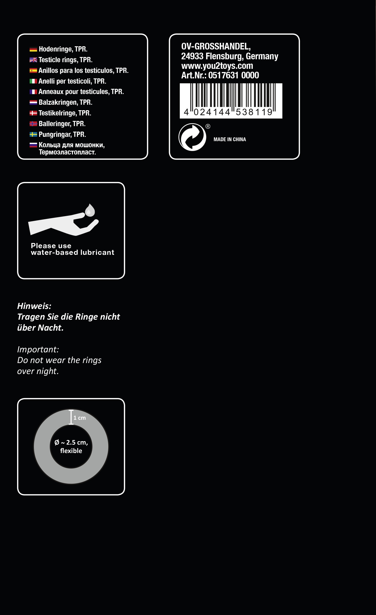 You2Toys Penisring »Hodenring Ball Stretching Kit«