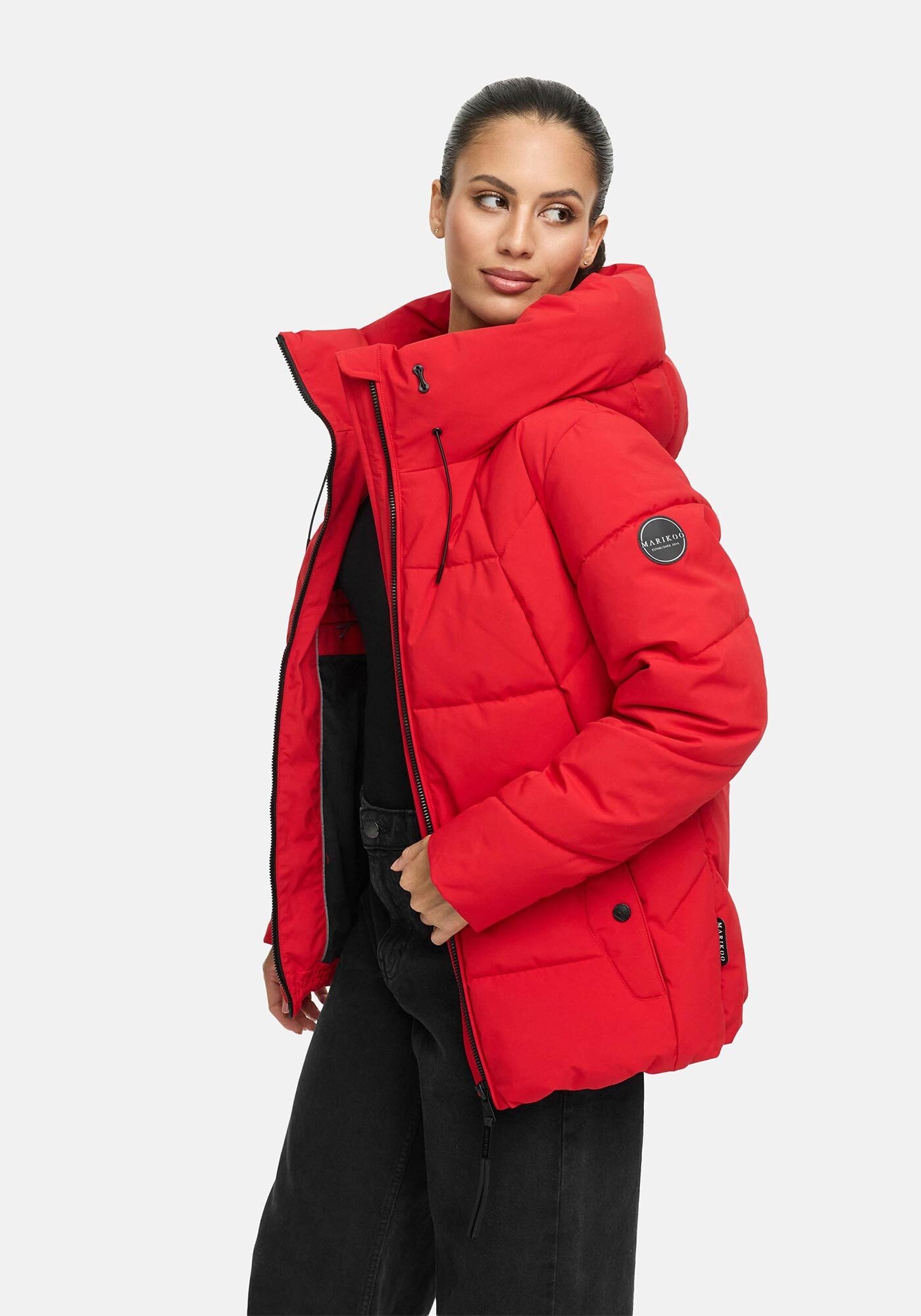 Marikoo Winterjacke »Marikoo Kuscheltatze Damen Winter Steppjacke N077«