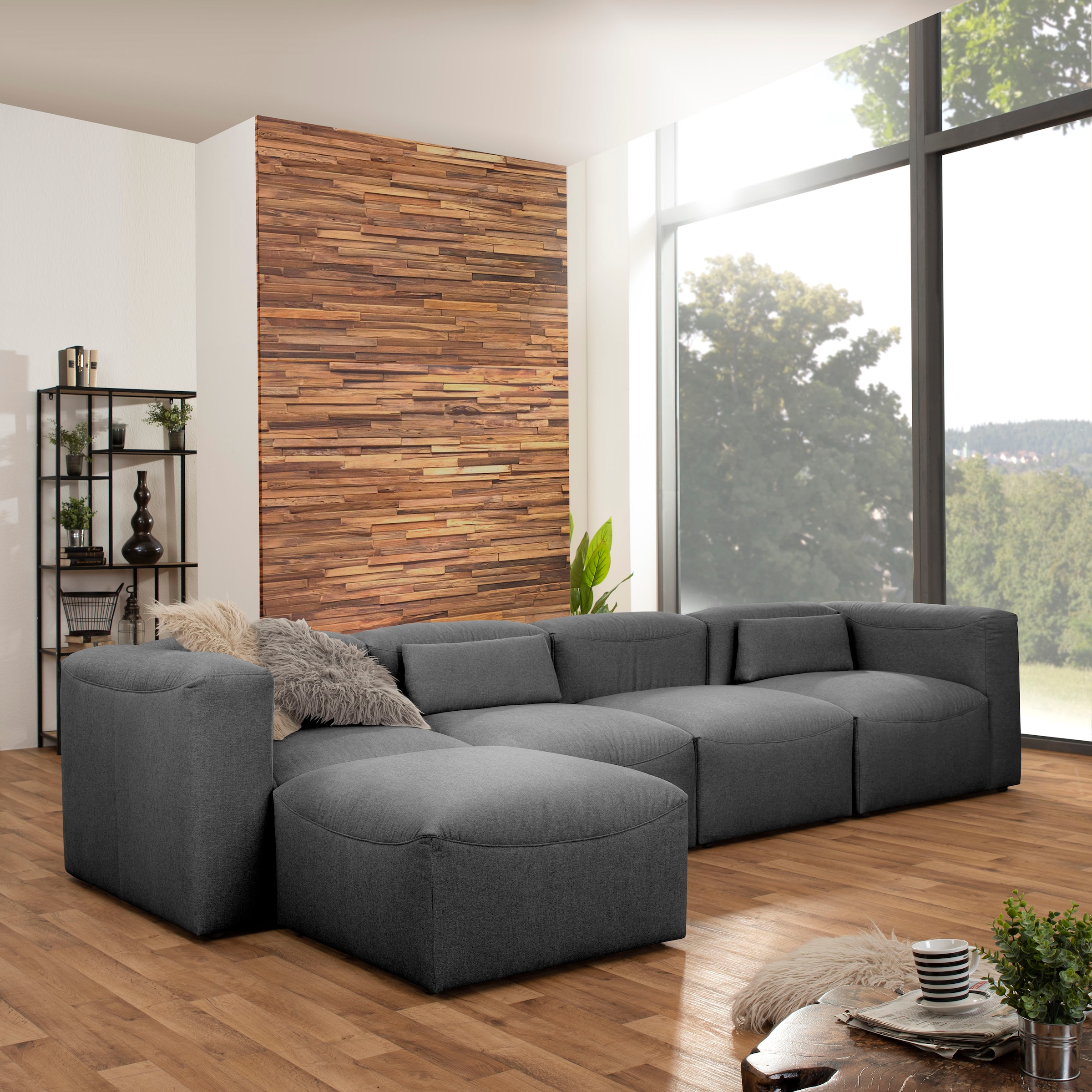 Max Winzer® Sofa-Set 5 kaufen kombinierbar Sitz-Elementen, online (Spar-Set, 07 St.), aus 5 Ecksofa individuell »Lena«
