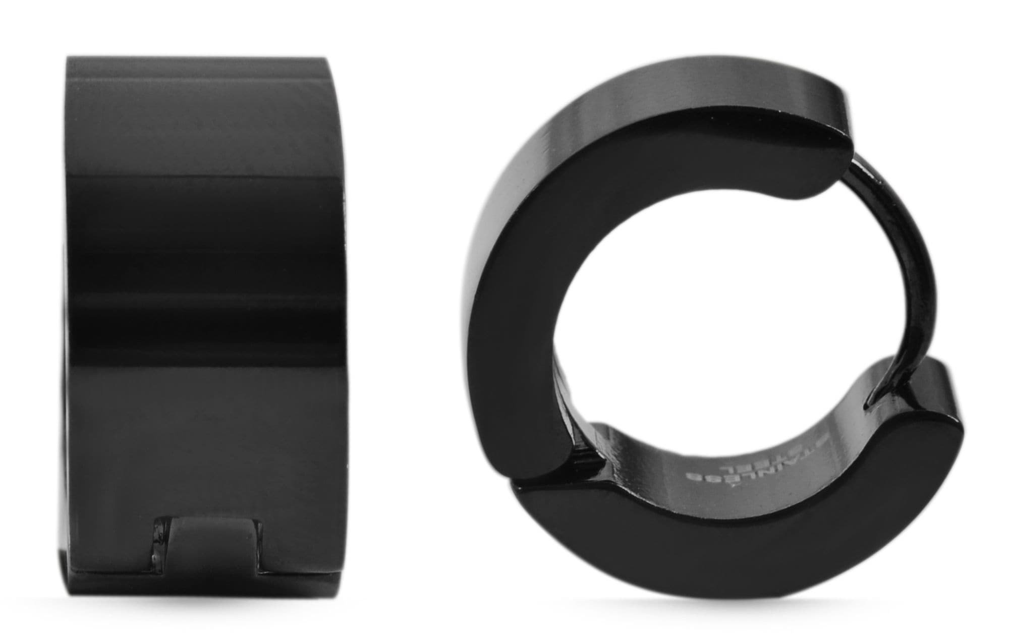 Adelia´s Paar Creolen »Unisex Ohrringe ¿ Klappcreole aus Edelstahl«