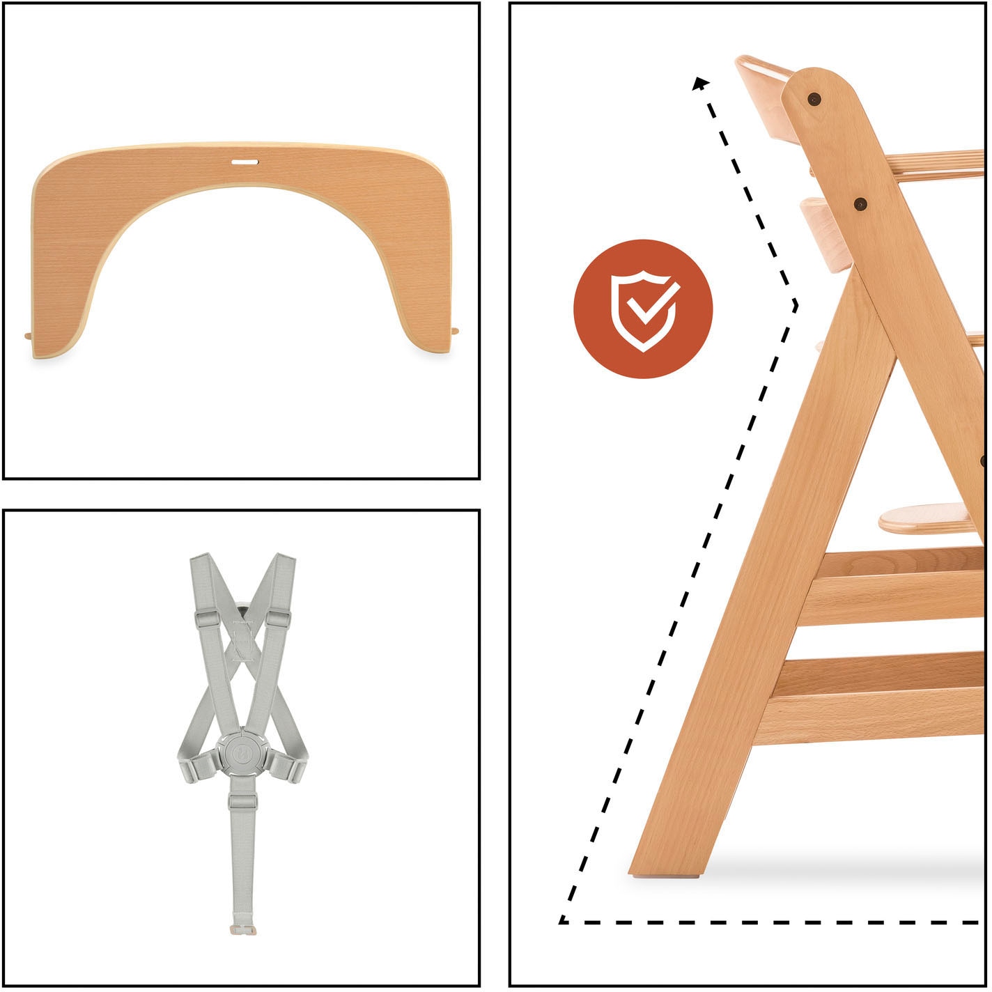 Hauck Hochstuhl »Hochstuhl Alpha+ Pro, mit Newborn-Aufsatz« () dieses Produkt besteht aus FSC®-zertifiziertem Material