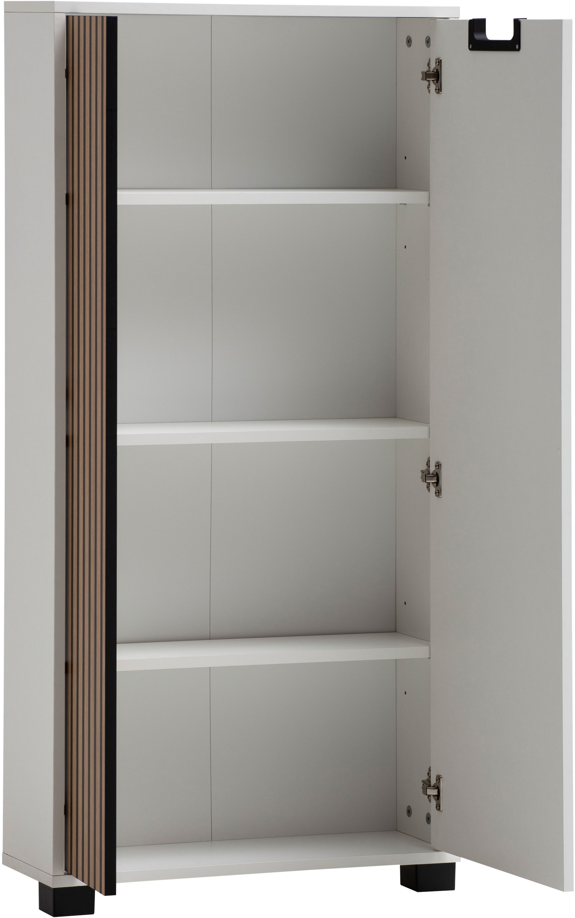 Schildmeyer Unterschrank »Ryker Unterschrank, Breite 59 cm«, (1 St.), Tür links in Akustik-Optik - Breite: 19,5 cm, rechts: 36,1 cm