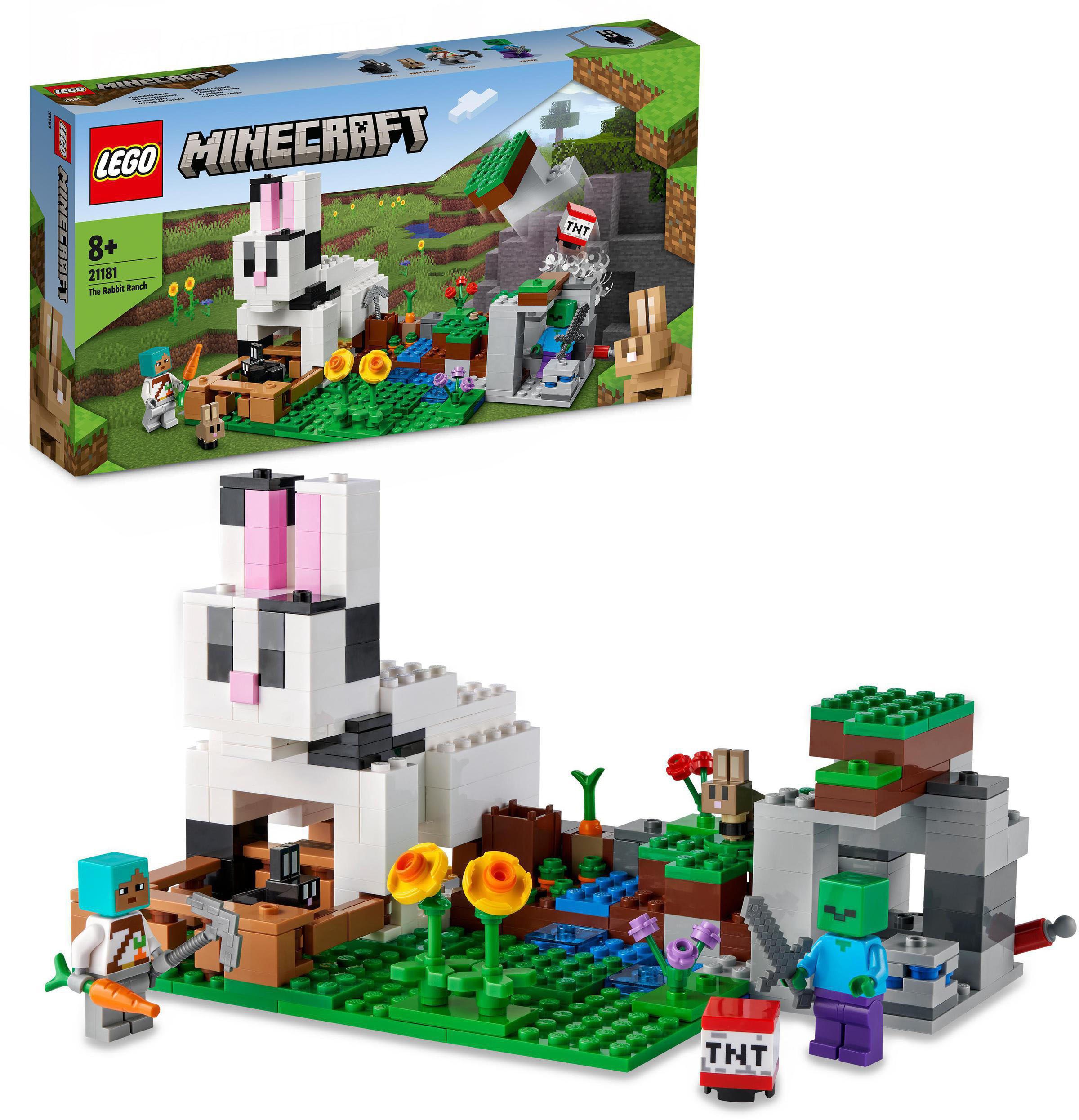 LEGO® Konstruktionsspielsteine »Die Kaninchenranch (21181), LEGO® Minecraft™«, (340 St.) kaufen