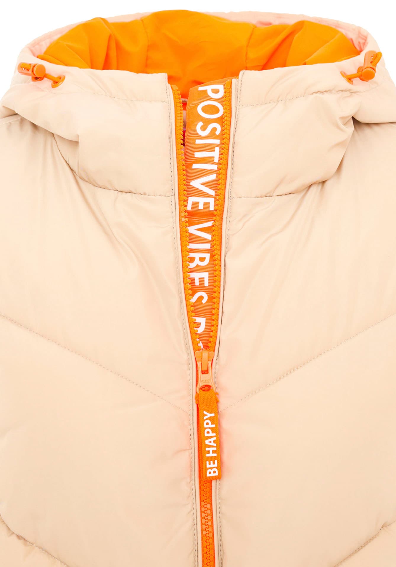Zwillingsherz Steppjacke »"Positive Mind"«, mit Kapuze, mit seitlichen Reißverschlüssen