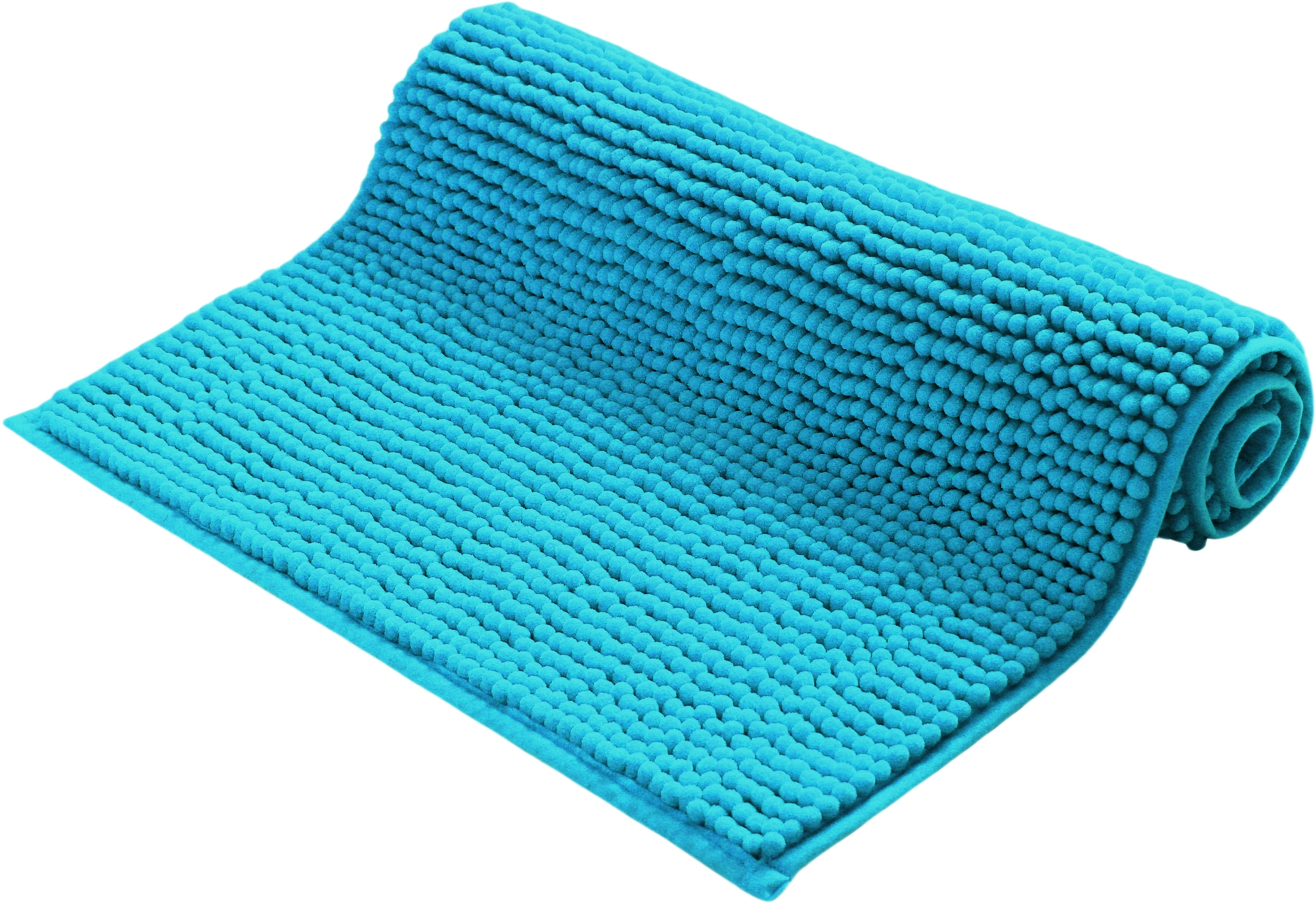 my home Badematte »Vanessa Chenille, Badvorleger, Badezimmer Teppich, Duschvorleger« Höhe 15 mm fußbodenheizungsgeeignet | schnell trocknend | strapazierfähig Uni Farben, besonders weich