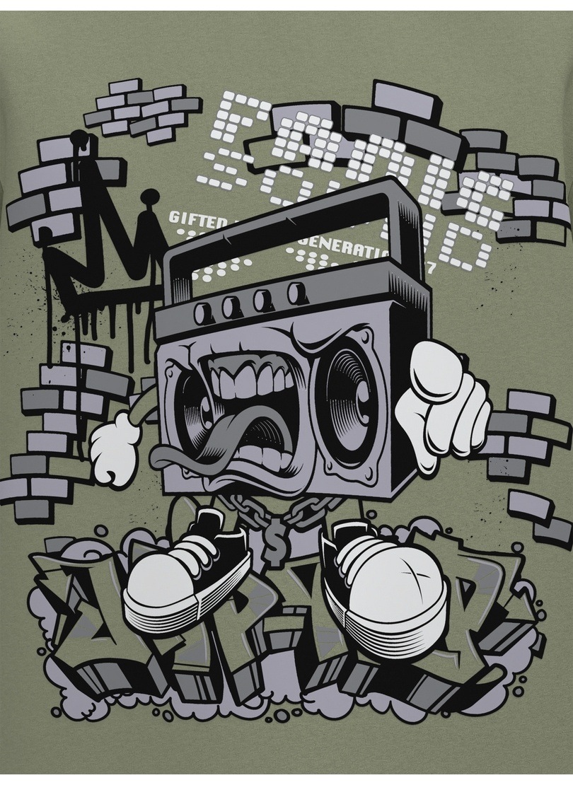 Trigema T-Shirt »TRIGEMA T Shirt mit Printmotiv "Music-Box"« 1