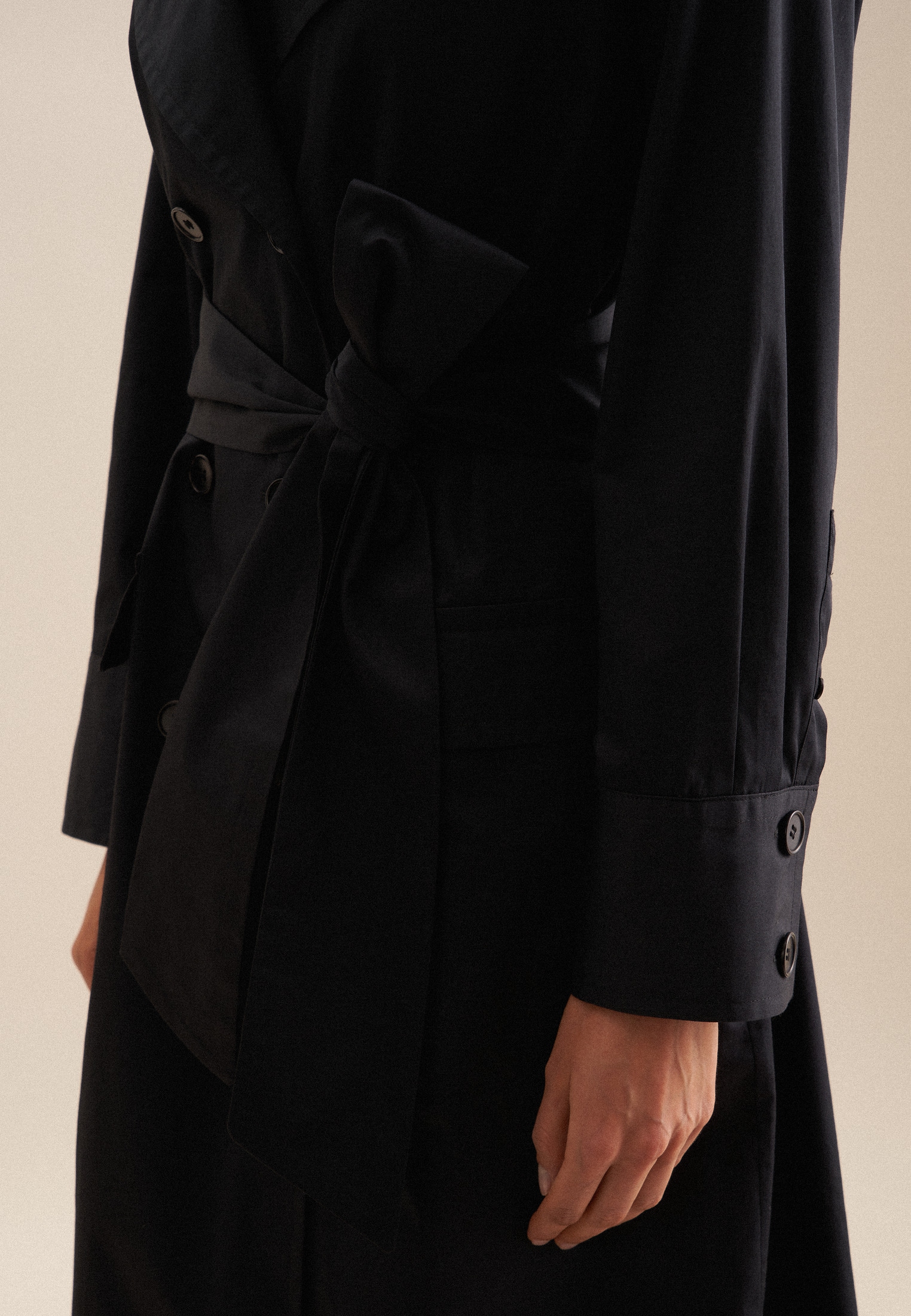 seidensticker Sommerkleid »Schwarze Rose« V-Neck Uni