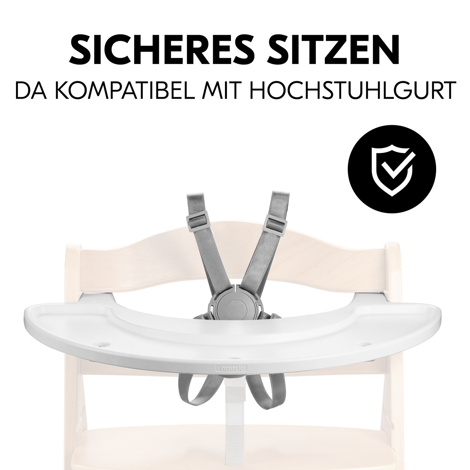 Hauck Hochstuhltablett »Alpha Play Tray, White«, aus recyceltem Material