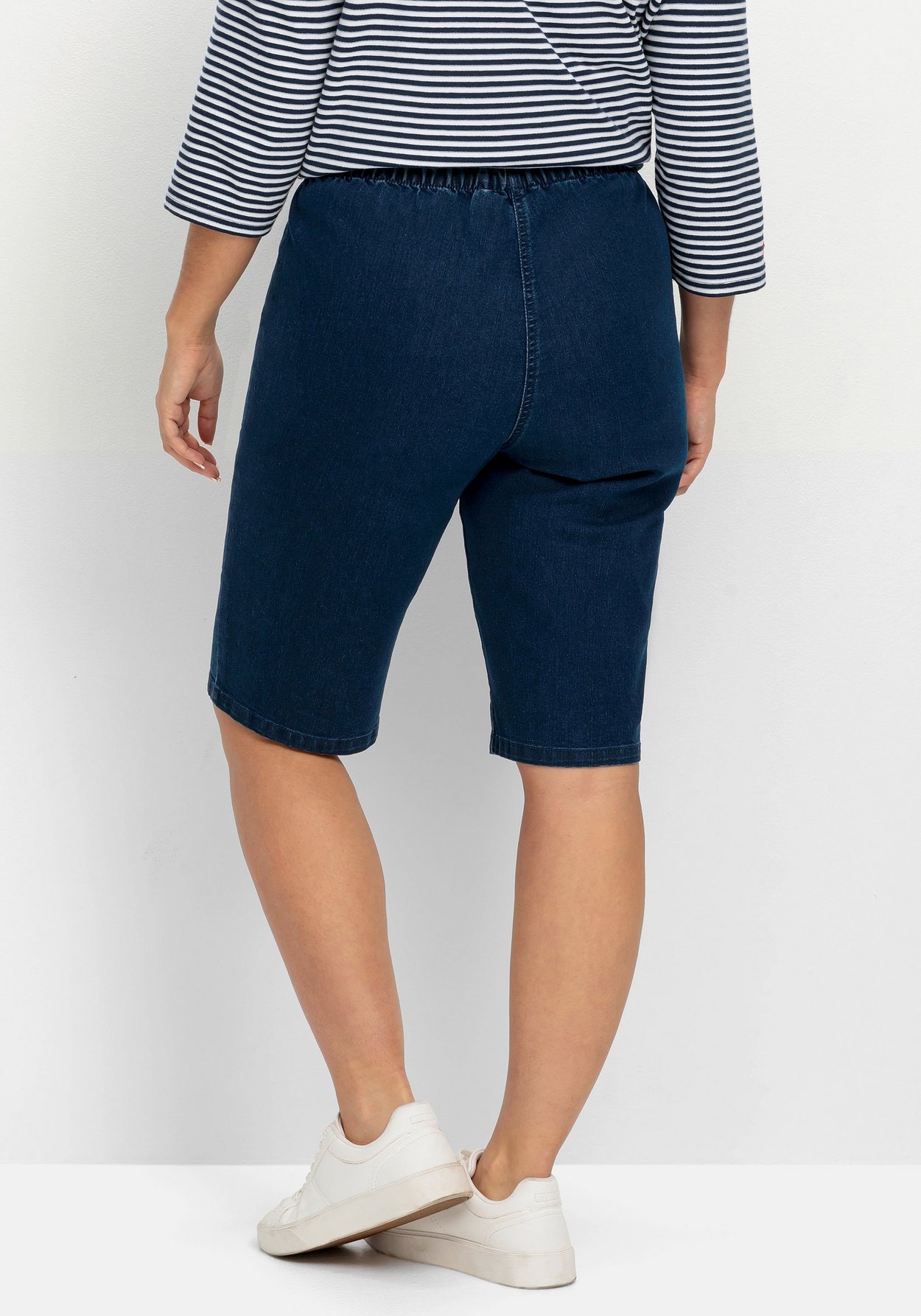 Sheego Jeansbermudas »Jeans-Bermudas mit Gummibund, im Doppelpack«