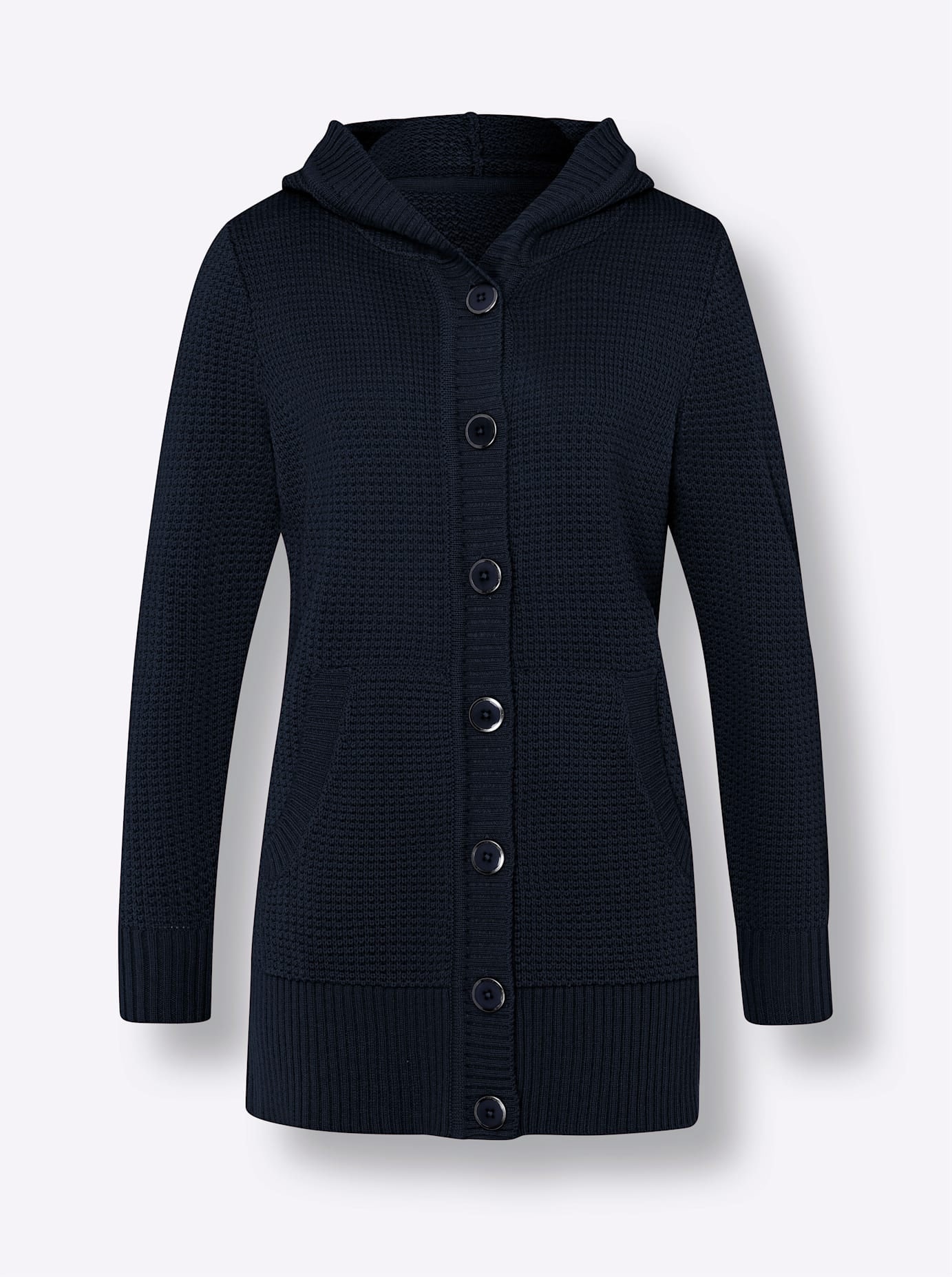 Classic Basics Kapuzenstrickjacke