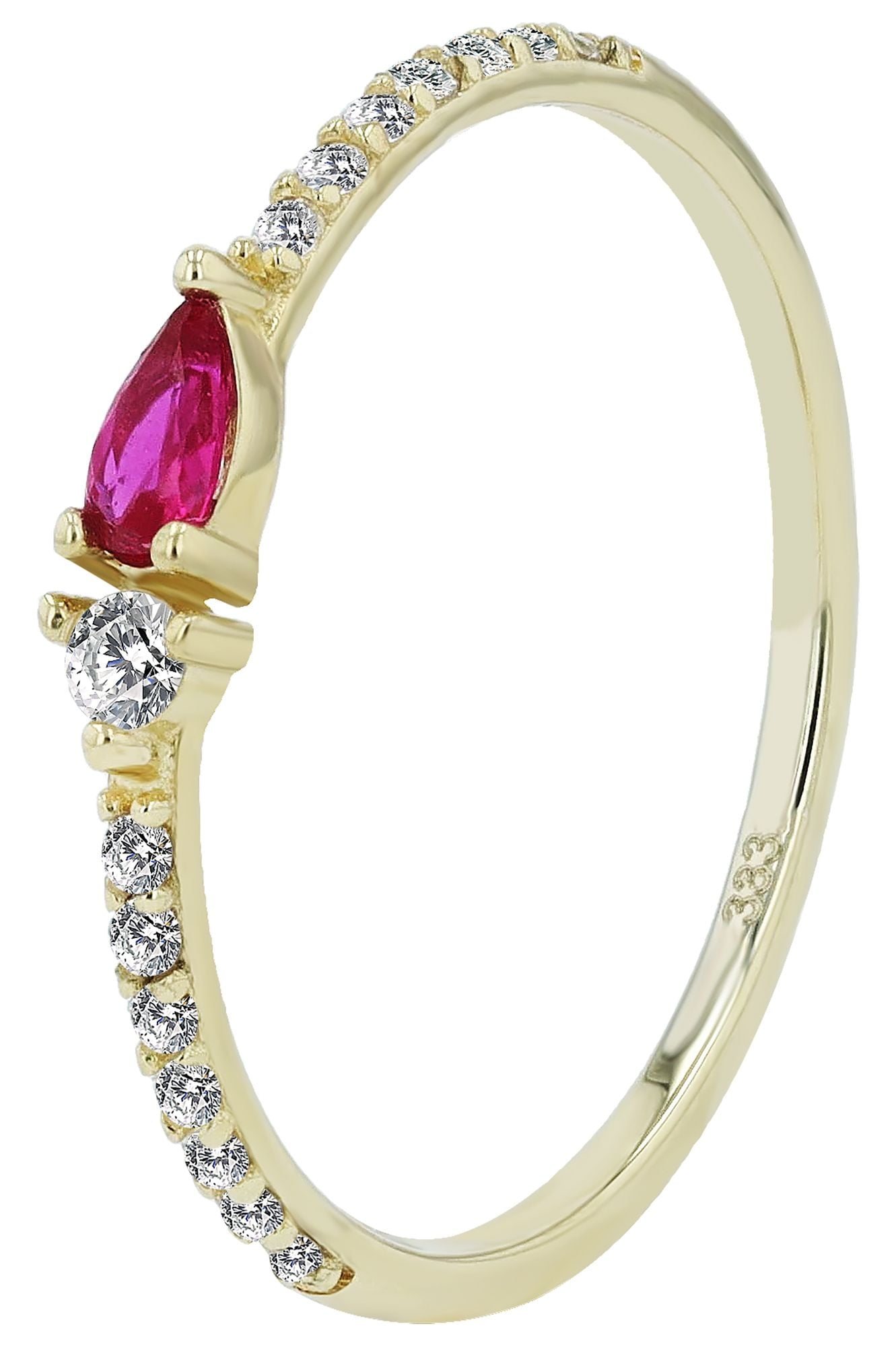 Adelia´s Fingerring »Adelia's Damen Ring aus 333 Gold mit Zirkonia«