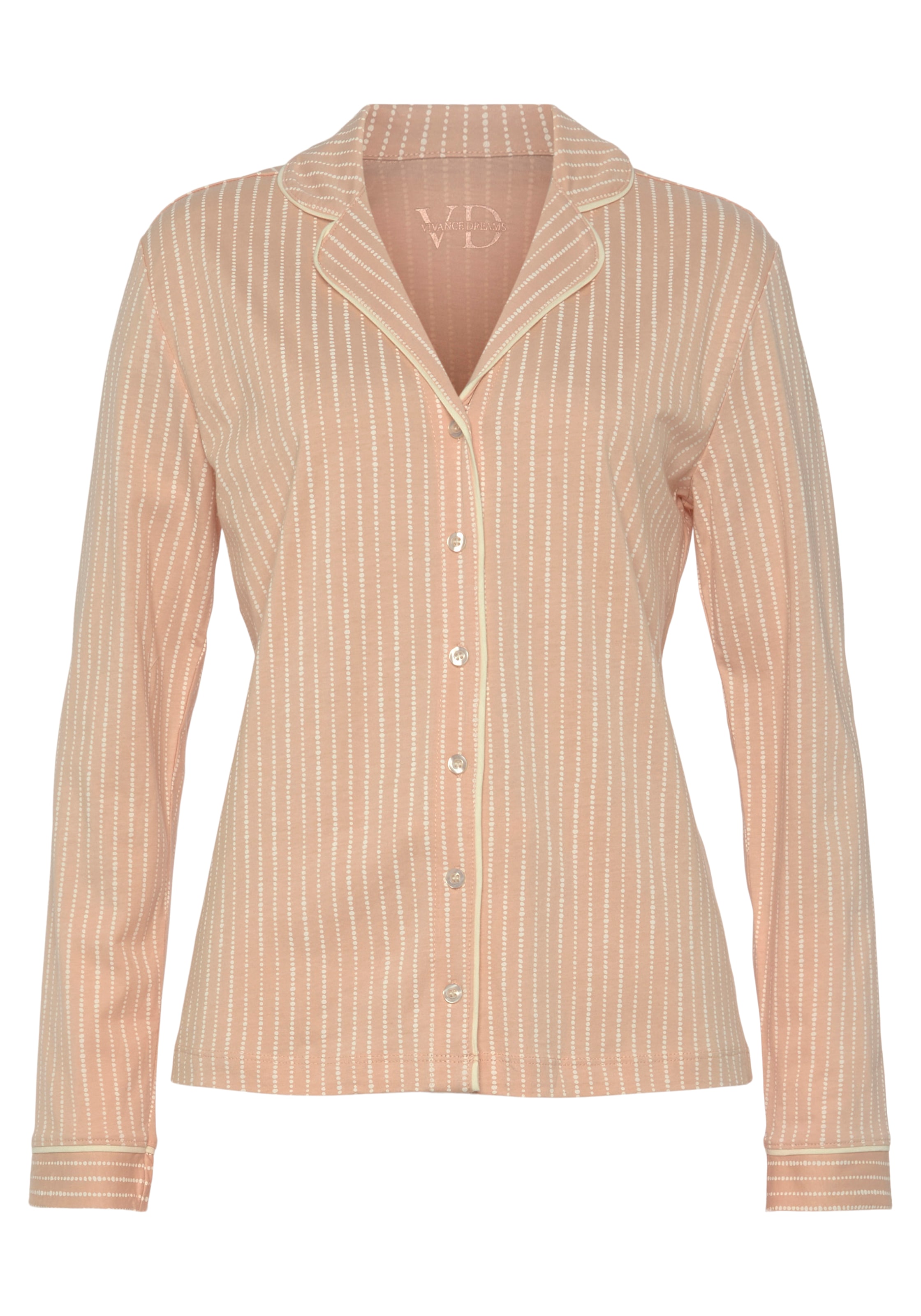Vivance Dreams Pyjama, (2 tlg.), im klassischen Schnitt
