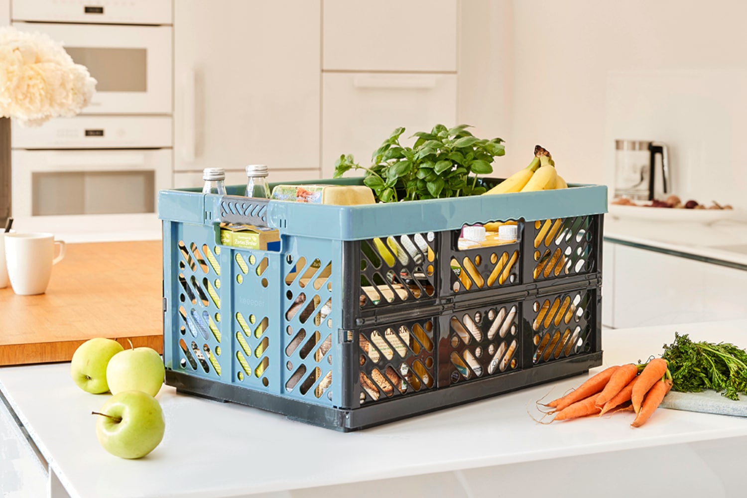 keeeper Klappbox »Profi-Klappbox ben eco mit Softgriffen (Set 2 St.) 45 l, 54x37x28 cm« Soft-Touch-Griffe, zusammenklappbar, leicht zu reinigen