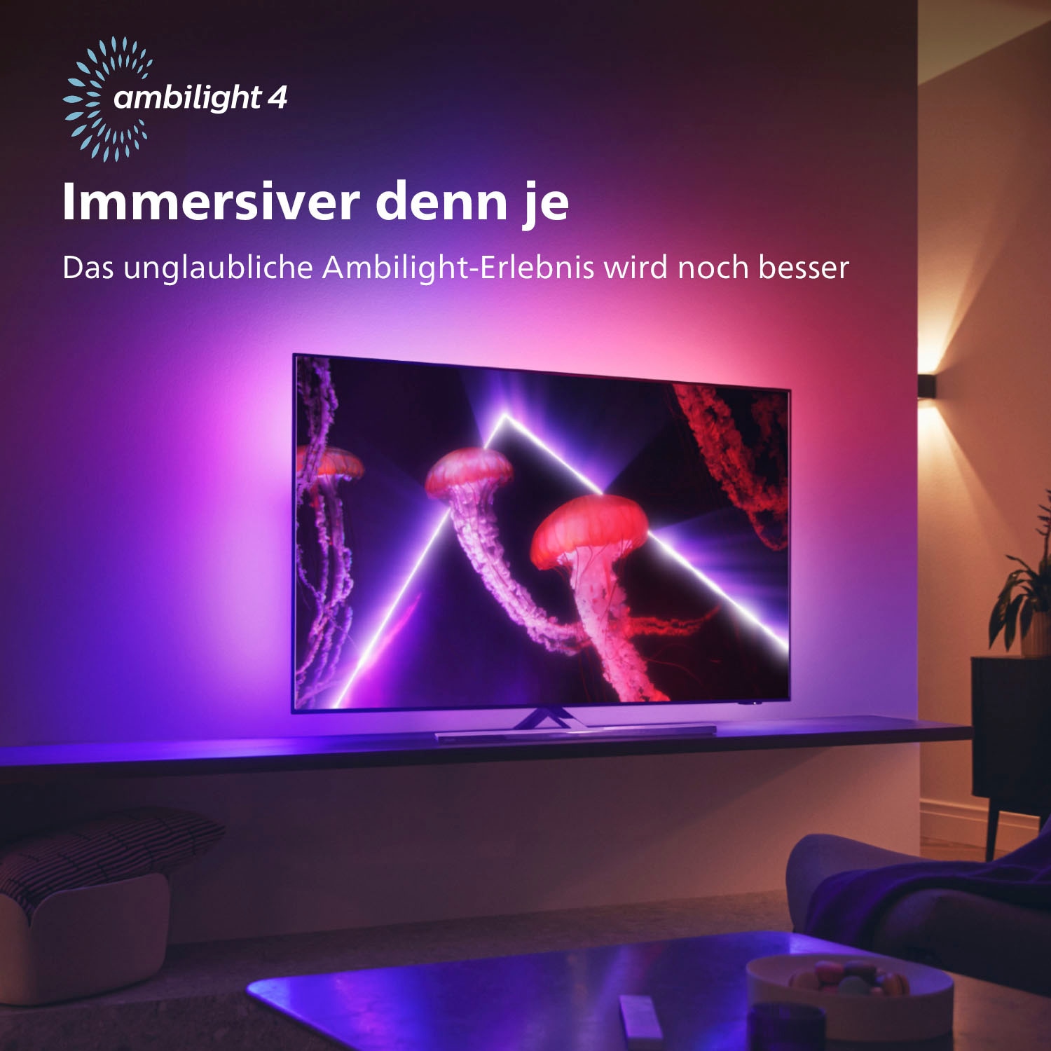 Philips OLED-Fernseher »65OLED807/12«, 164 cm/65 HD, TV Smart-TV-Android 4K Ultra Zoll, online bei OTTO