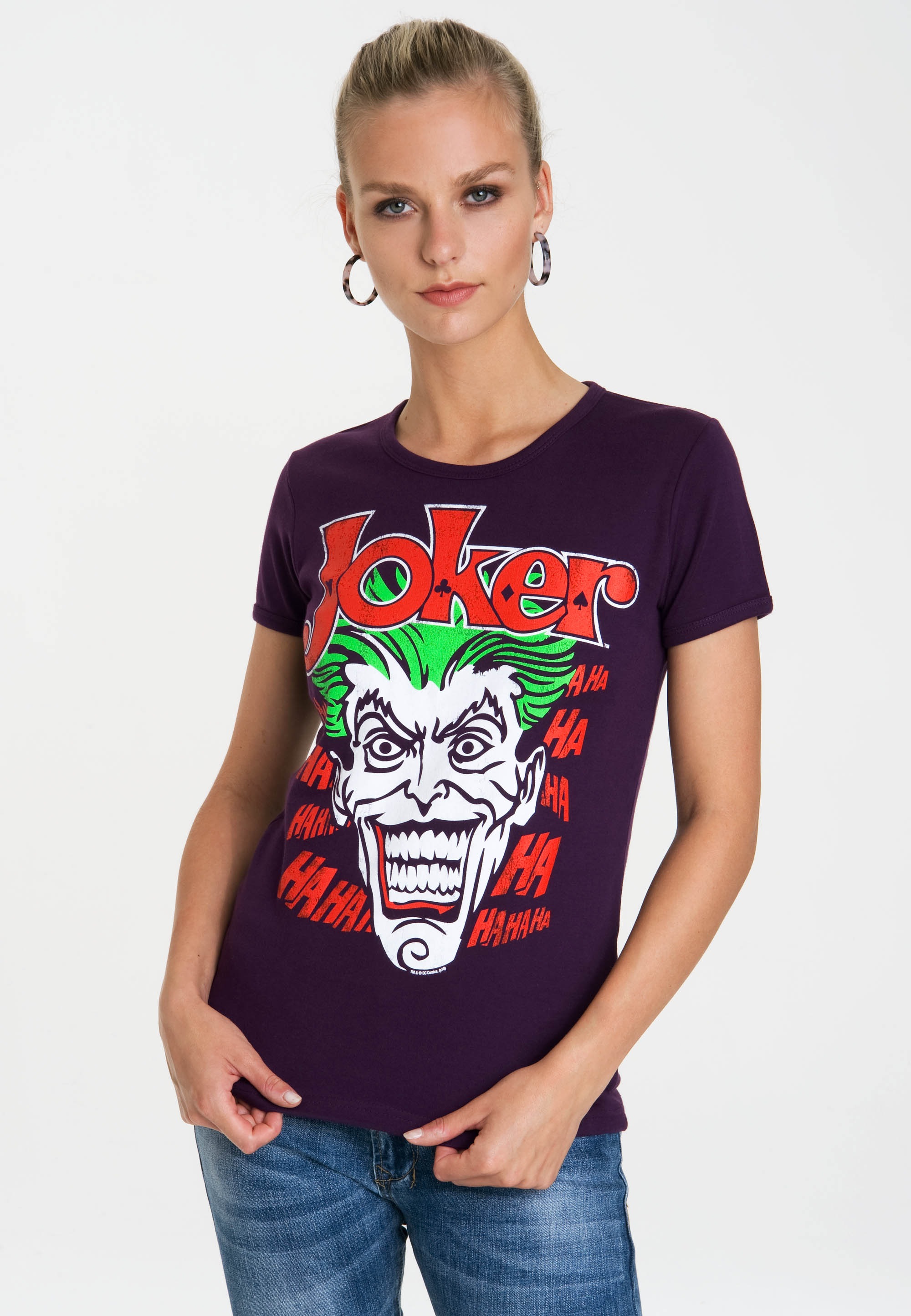 LOGOSHIRT T-Shirt »Joker - Batman«, mit lizenziertem Originaldesign