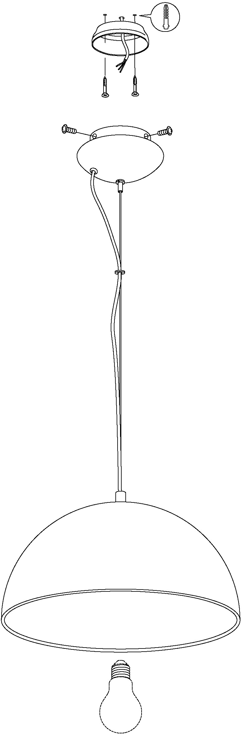 EGLO Hängeleuchte »GAETANO 1 Pendellampe, Stahl, E27, Hängelampe, Esstischlampe, Lampe« E27 1 Stk. Hängeleuchte, H150 x Ø38, schwarz, gold, 1X60W exkl.