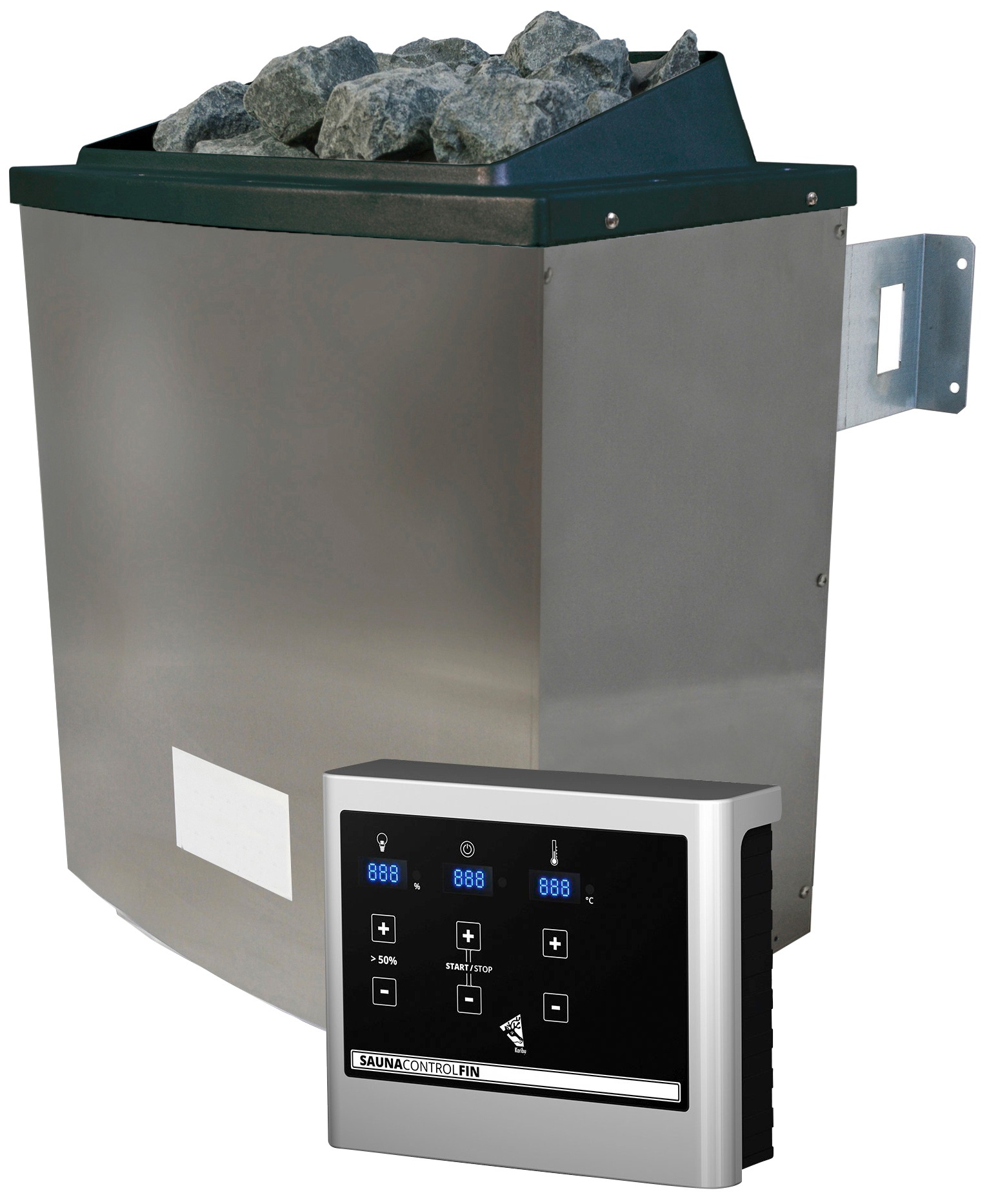 Karibu Sauna »Adele« Set,  Ofen 9 KW externe Strg easy