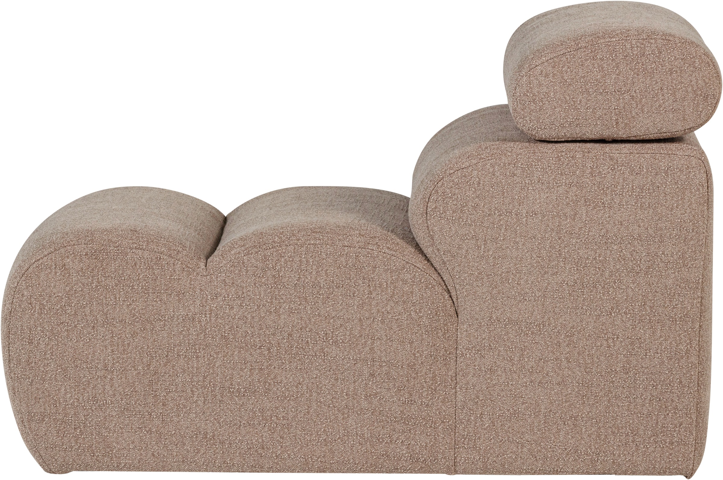 WOOOD Sofa-Mittelelement »Novi Bezug mit verstellbarer Nackenstütze B 82 x T 113 x H 86 cm« Tragkraft 120 kg, Maximale Verschleißfestigkeit