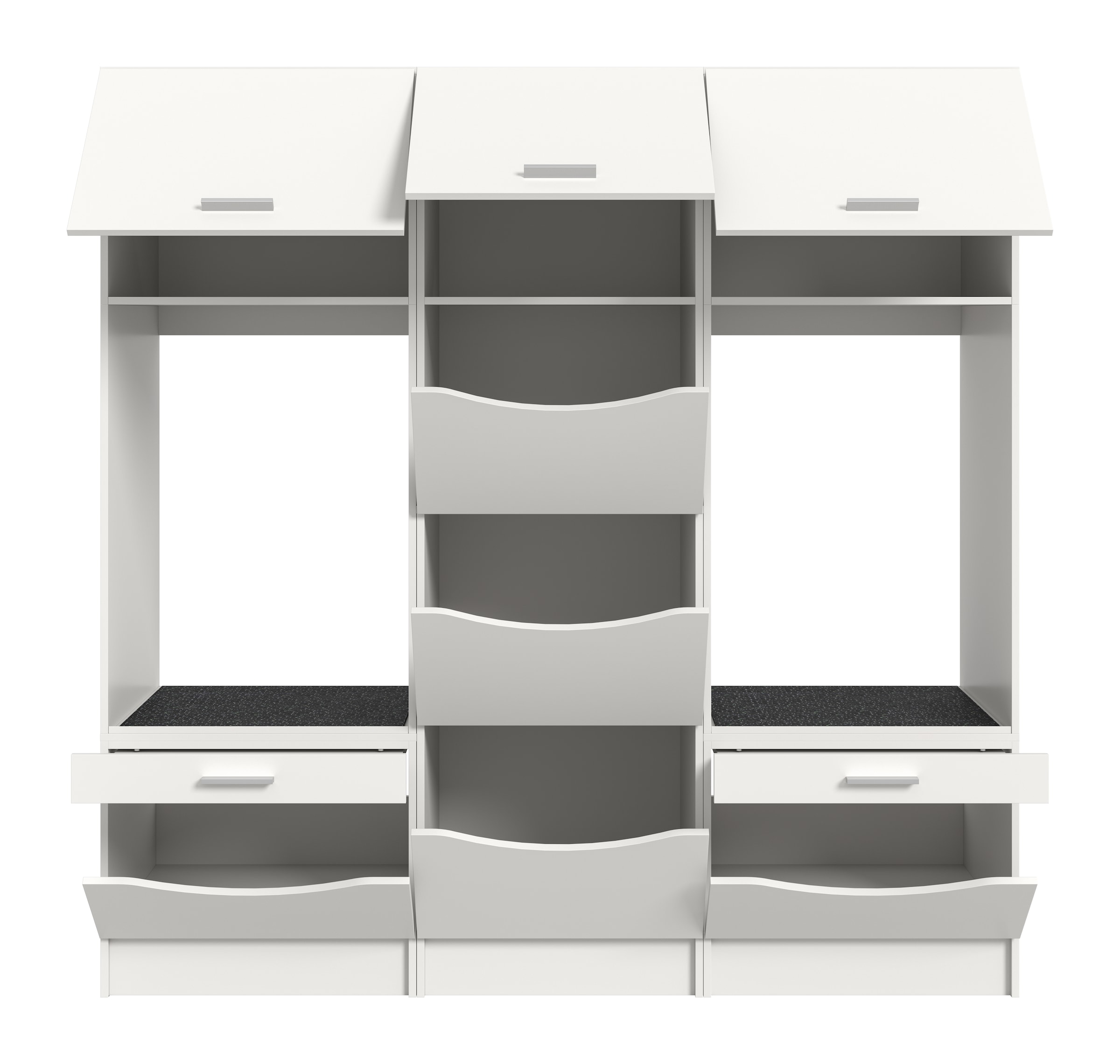 welltime Mehrzweckschrank-Set »FALAS, TOPSELLER!, 3-teilig, Hauswirtschaftsraum Set, Breite 192 cm« 2x Waschmaschinenumbau- & 1x Wäscheschrank, 