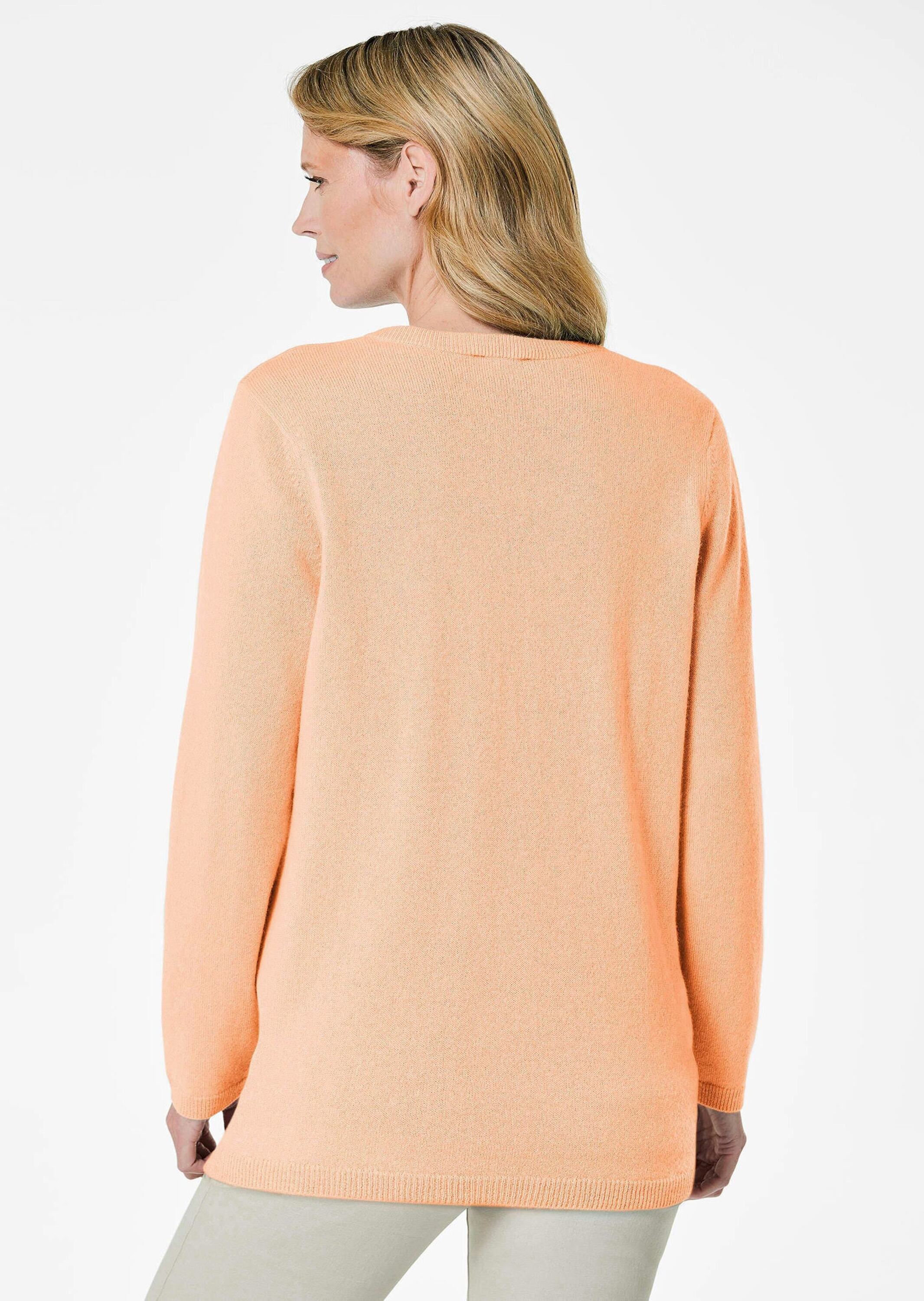 GOLDNER Strickjacke »Kaschmirstrickjacke mit Rundhalsausschnitt«