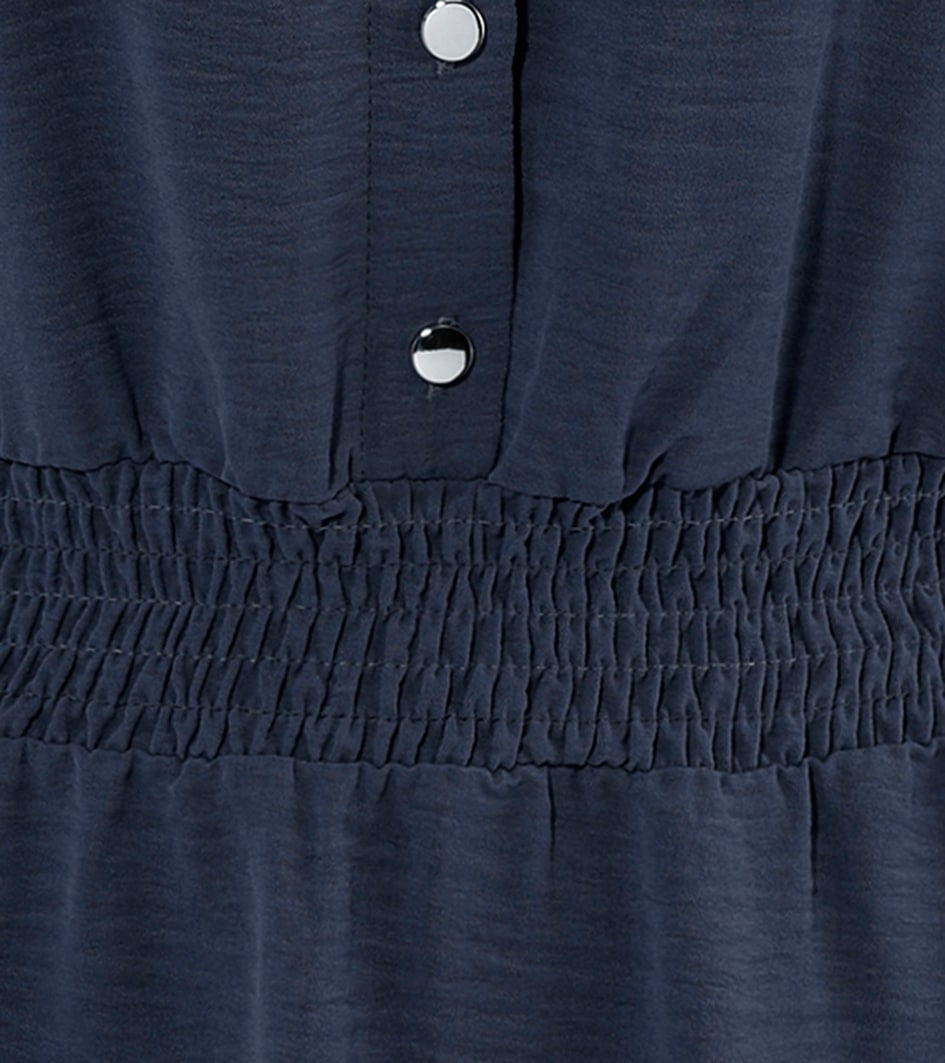 Aniston CASUAL Sommerkleid, mit Smokbündchen in der Taille