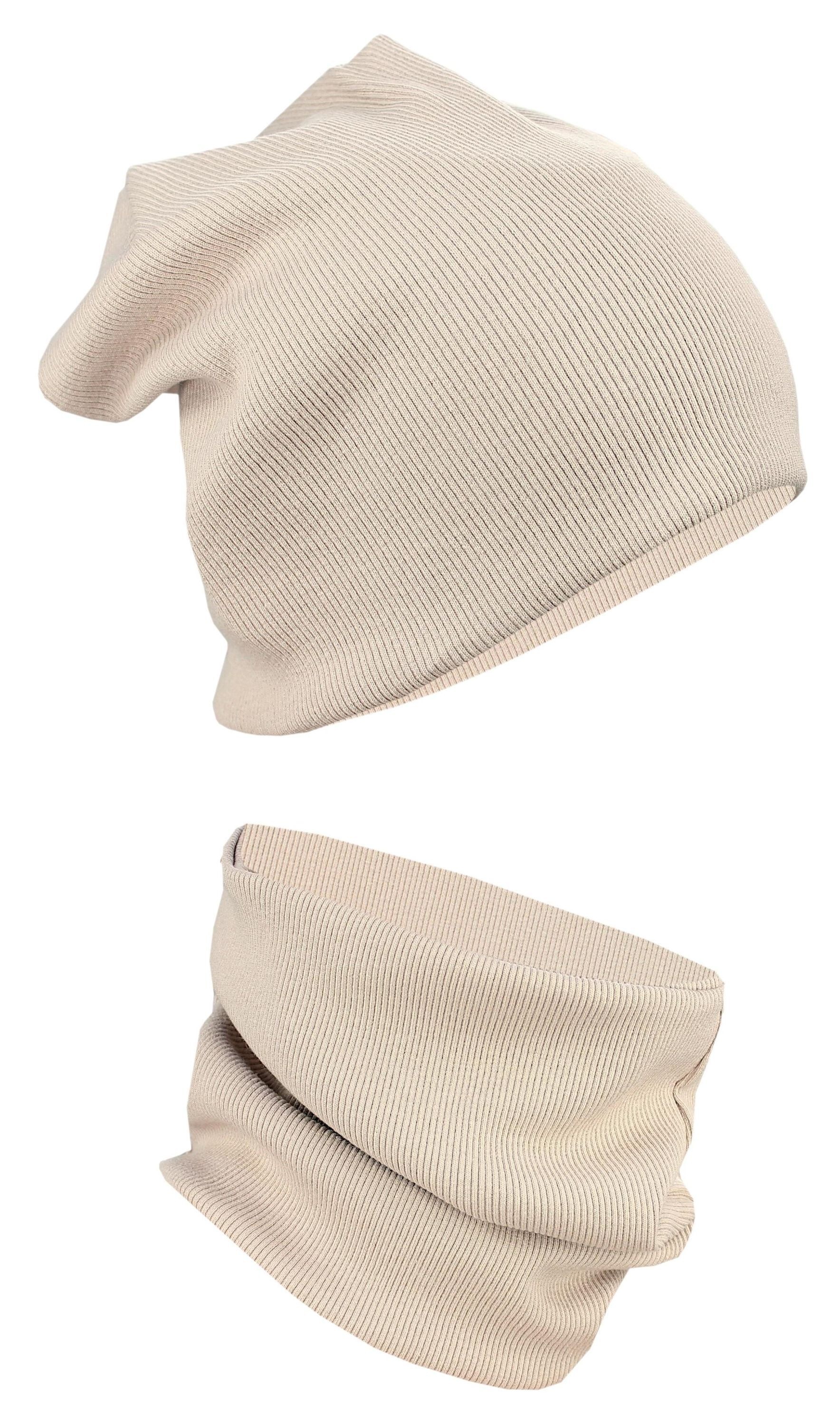 ALKATO Beanie »Mütze Alkato Unisex Beanie Mütze und Schal Set Uni«