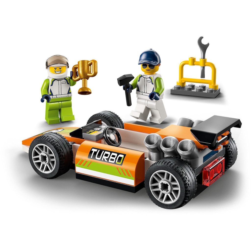 LEGO® Konstruktionsspielsteine »Rennauto (60322), LEGO® City«, (46 St.)